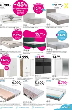 Náhled letáku Möbelix leták od 06.07.2026 | Strana: 3 | Produkty: Skříně, Postel, Šatní skříň, Skříň