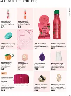 Ofertele Oriflame valabile de la 30.09.2026 | Pagină: 141 | Produse: Zmeură, Exfoliant, Burete, Gel de duș