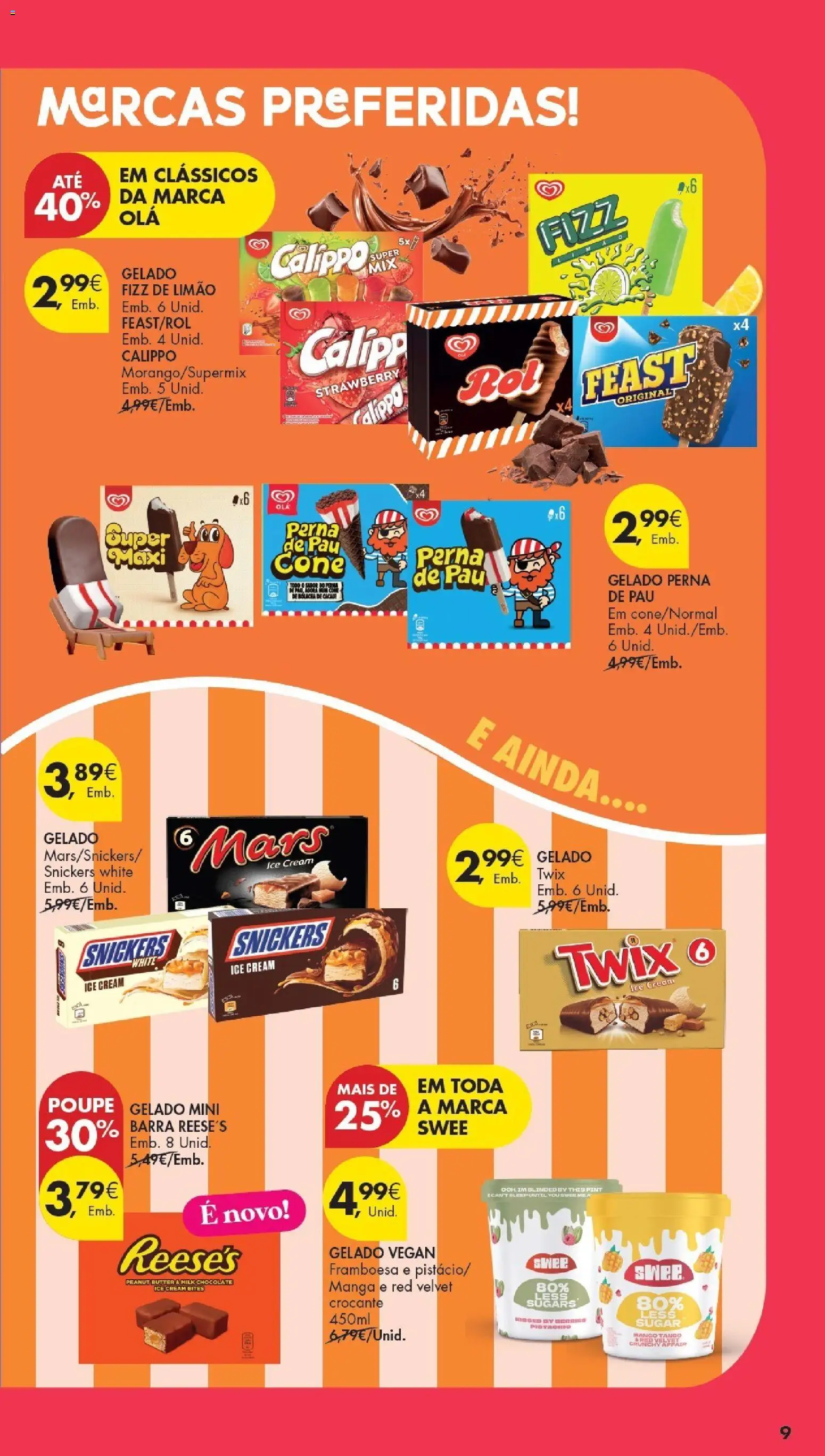 Pingo Doce Especial Gelados │ válido de 21/07/2026 | Página: 9 | Produtos: Gelado
