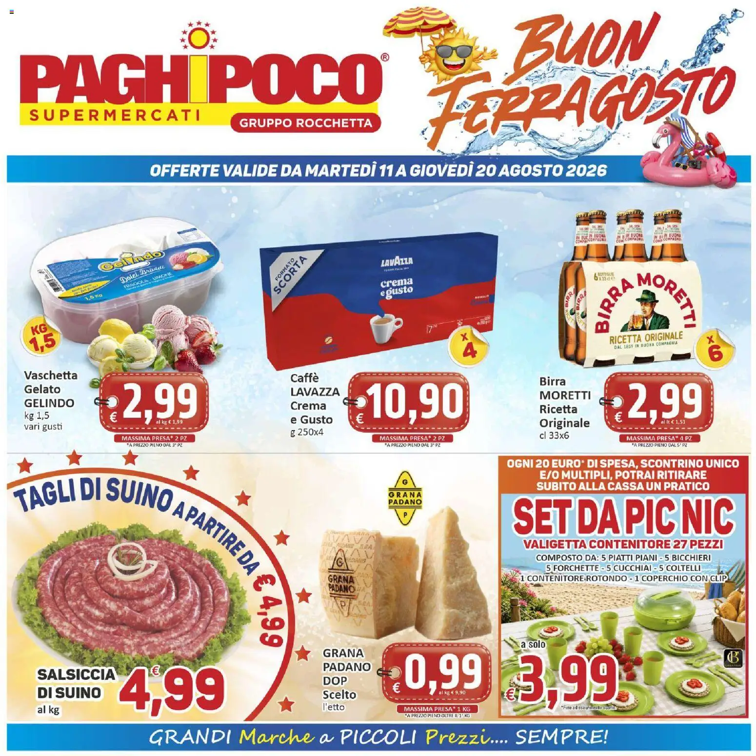 Volantino Paghi Poco del 11/08/2026 | Pagina: 1