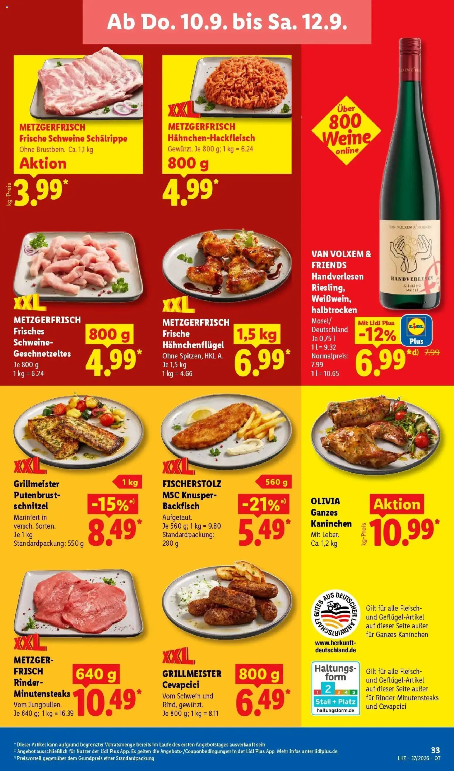 Lidl Prospekt Grimma (ab 07.09.2026) zum Blättern » Angebote | Seite: 65 | Produkte: Putenbrust, Schnitzel, Lutscher, Fleisch