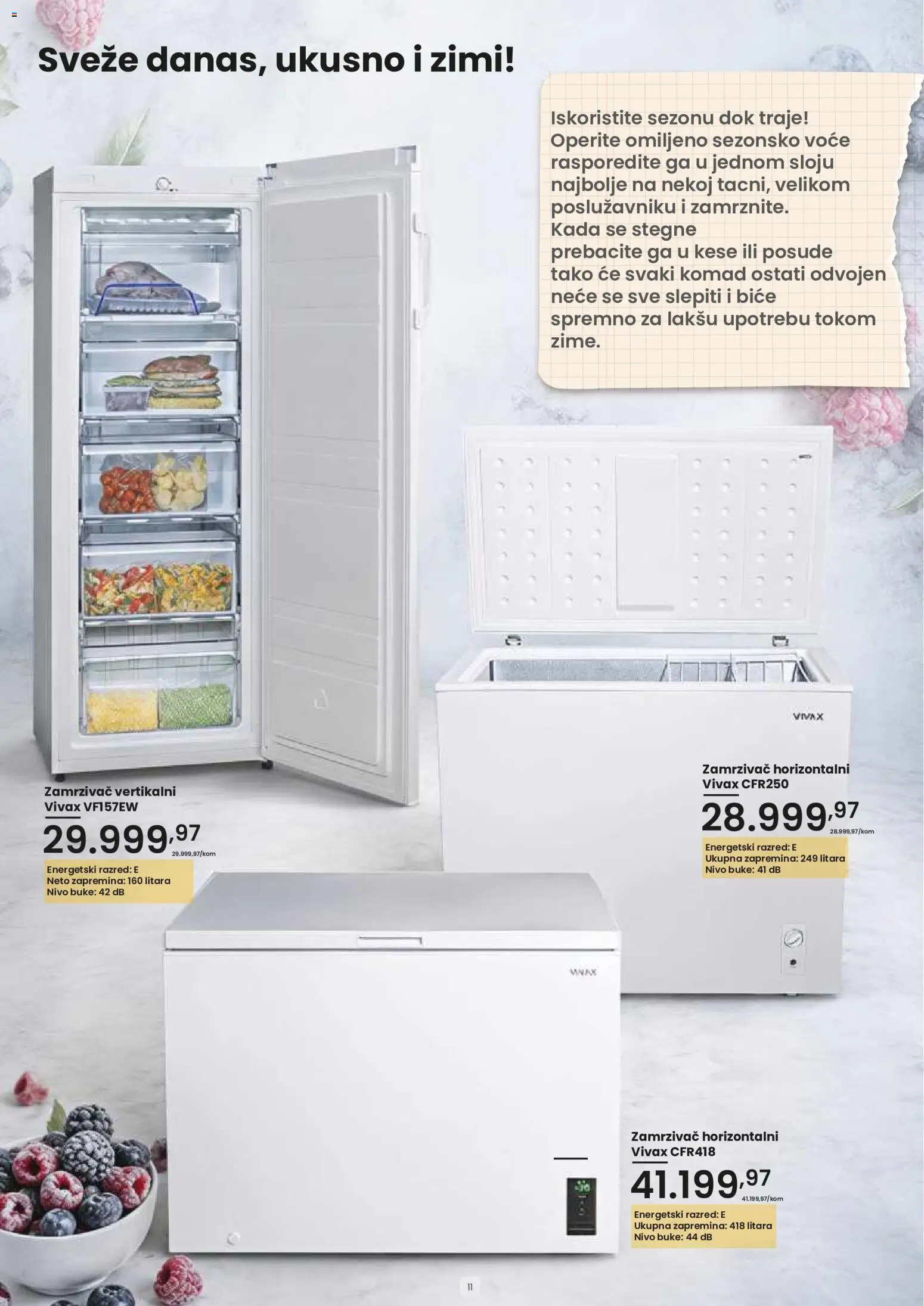 PerSu katalog - važi od 30.07.2026 | Strana: 11 | Proizvode: Voće, Posuđe, Zamrzivač