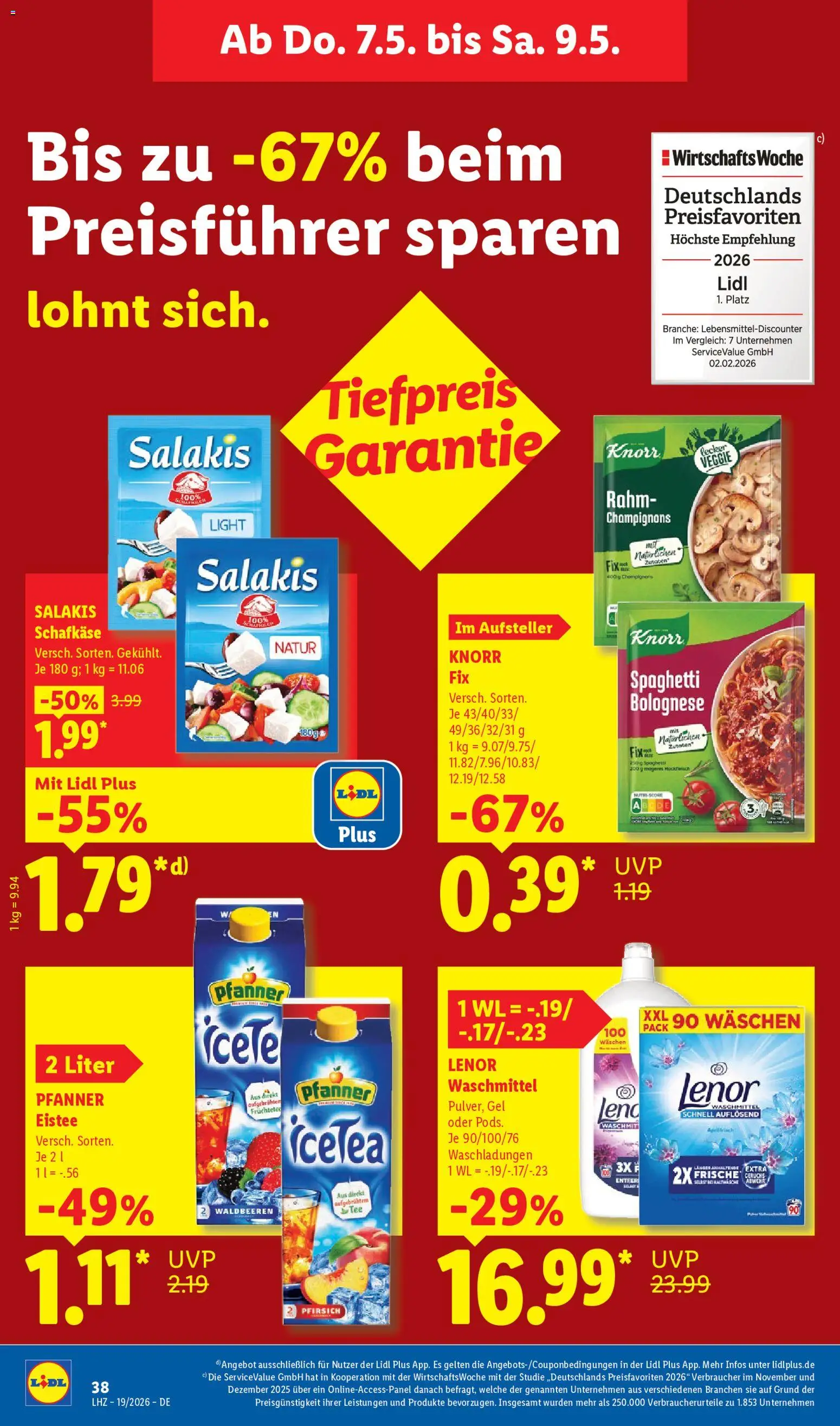 Lidl Prospekt – gültig ab 04.05.2026 | Seite: 64 | Produkte: Lenor, Waschmittel, Salakis, Tee
