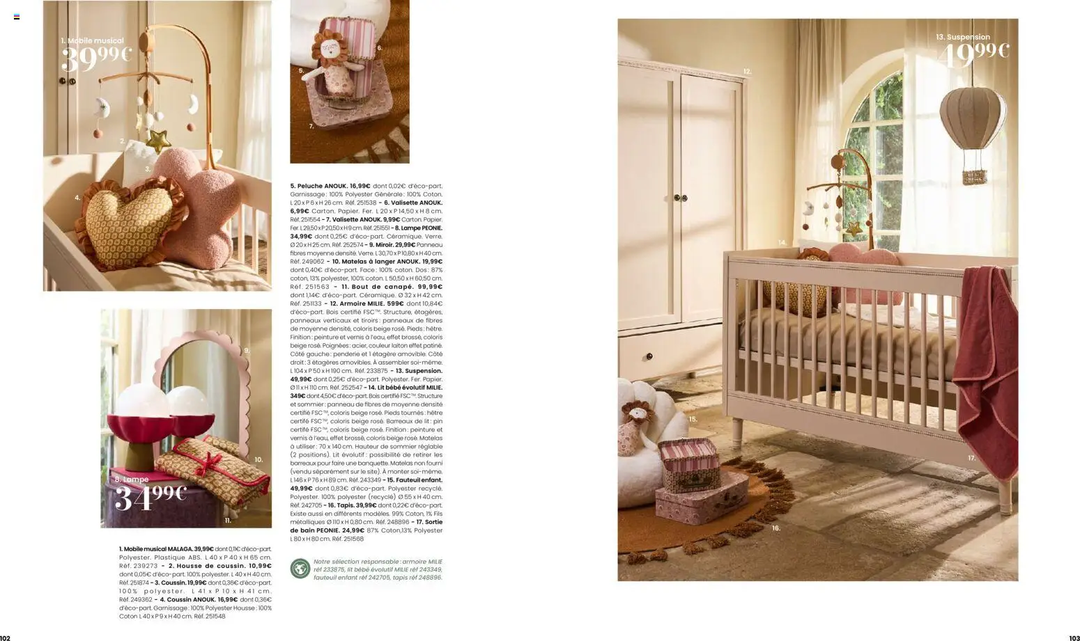 {H1} | Page: 52 | Produits: Coton, Peluche, Suspension, Étagère