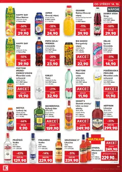 Náhled letáku DOBRÁ VODA Sirup, různé druhy 0,7 l PET láhev od 14.10.2026 | Strana: 45 | Produkty: Mango, Čaj, Energetický nápoj, Becherovka
