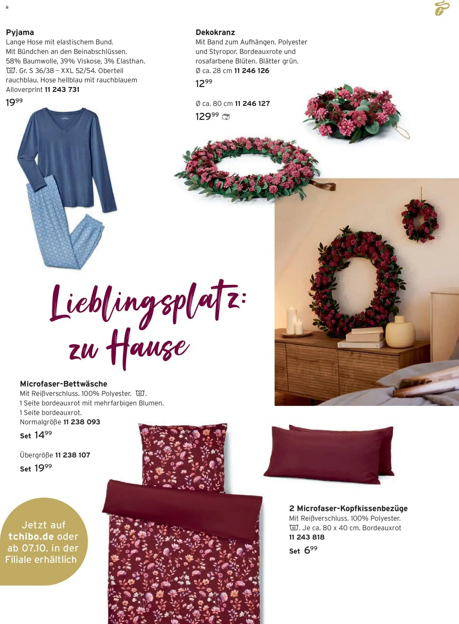 Angebote Tchibo – gültig ab 08.10.2026 | Seite: 37 | Produkte: Hose, Pyjama
