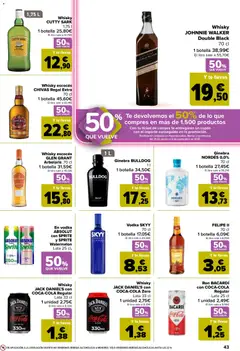 Vista previa Whisky JACK DANIEL'S con COCA-COLA Zero, Lata 33 cl válido desde el 11/08/2026 | Página: 45