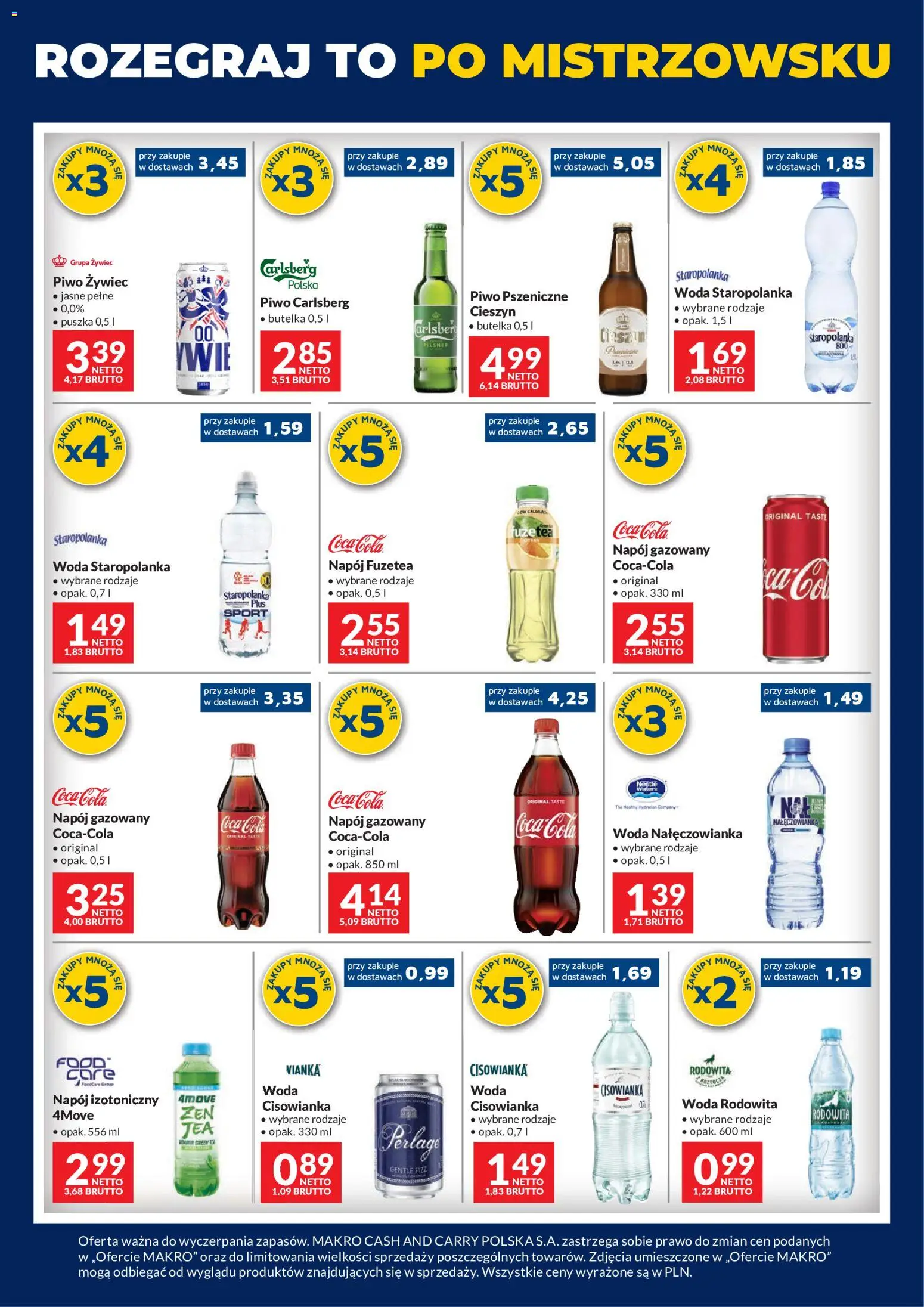 Makro gazetka - Konkursowa Odido od 28.04.2026 | Strona: 4 | Produkty: Coca cola, Piwo pszeniczne, Piwo Carlsberg, Piwo