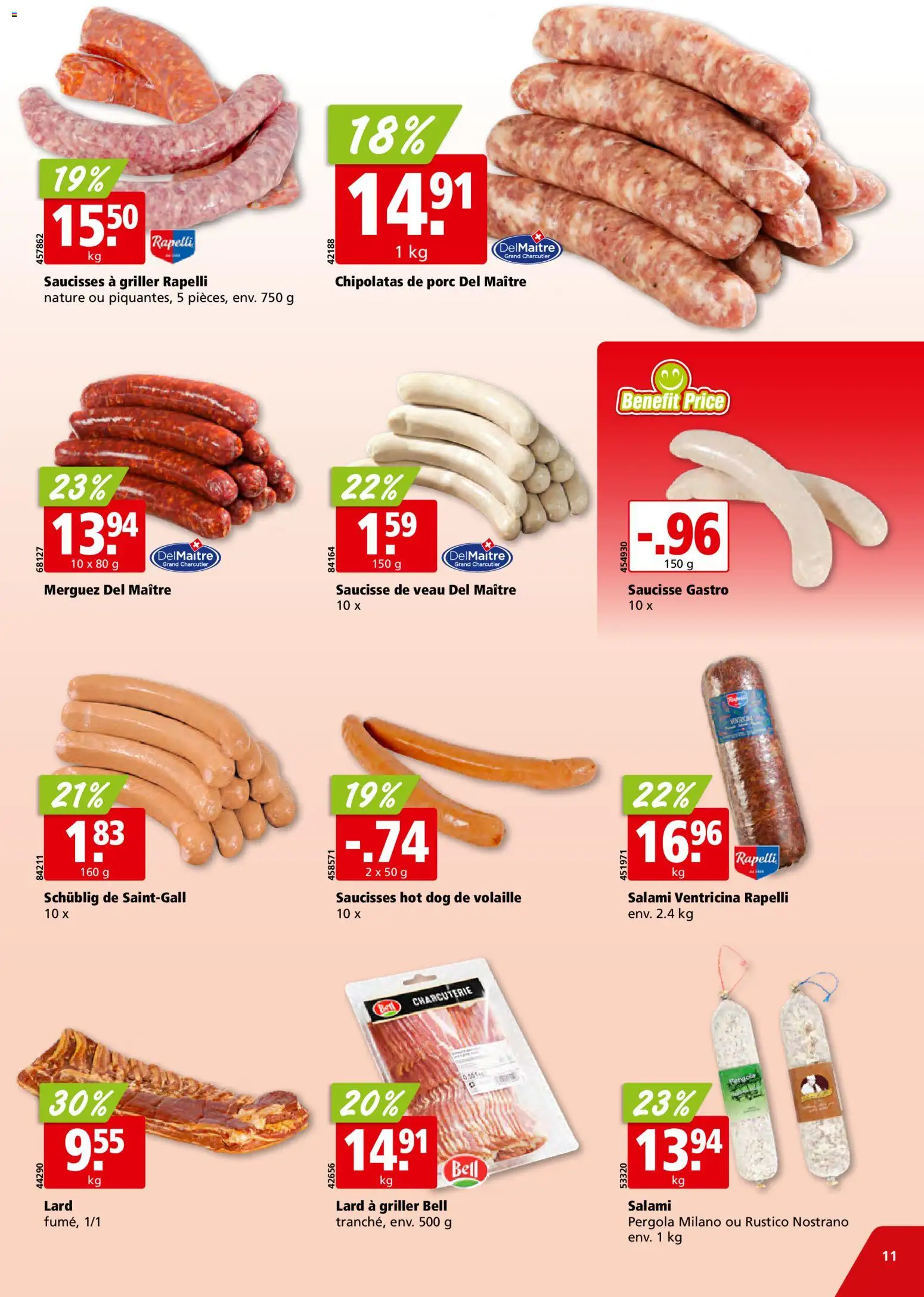 Aligro aktionen Chavannes, Matran, Genève, Sion – gültig ab 15.06.2026 | Seite: 11 | Produkte: Salami, Griller