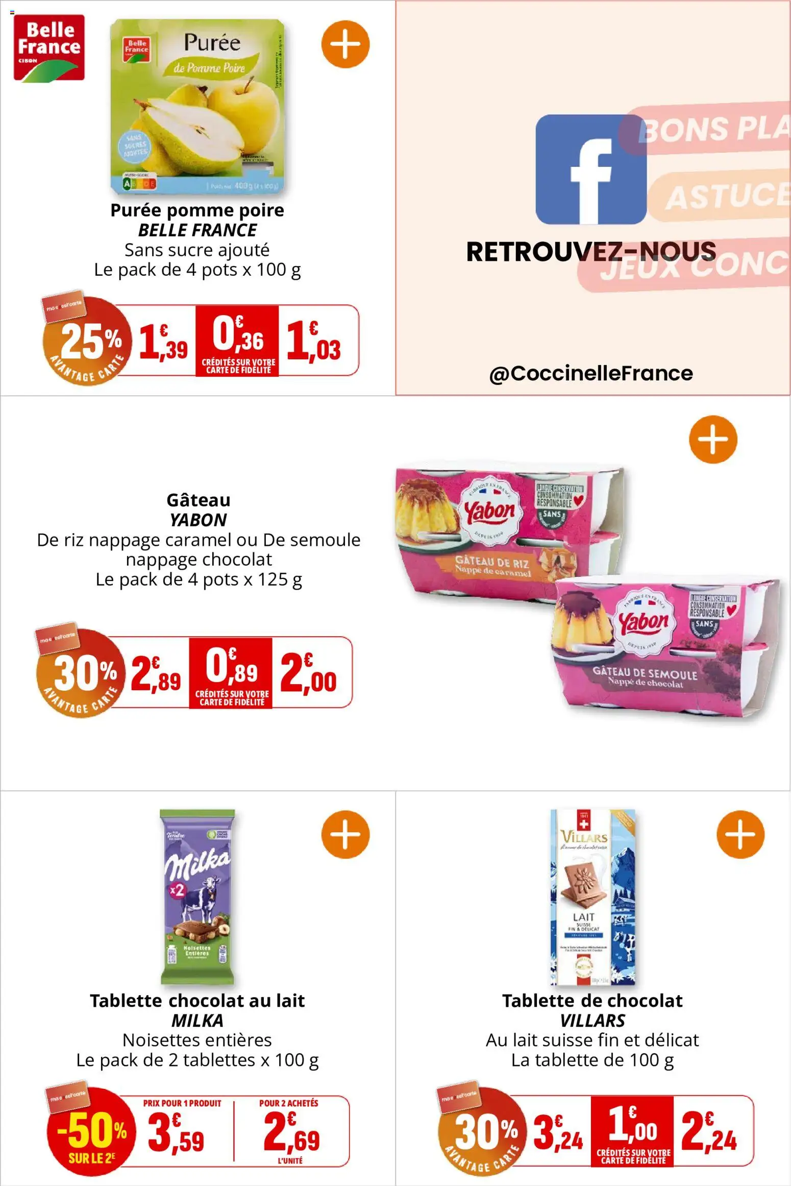 {H1} | Page: 26 | Produits: Tablette de chocolat, Poire, Pomme, Riz