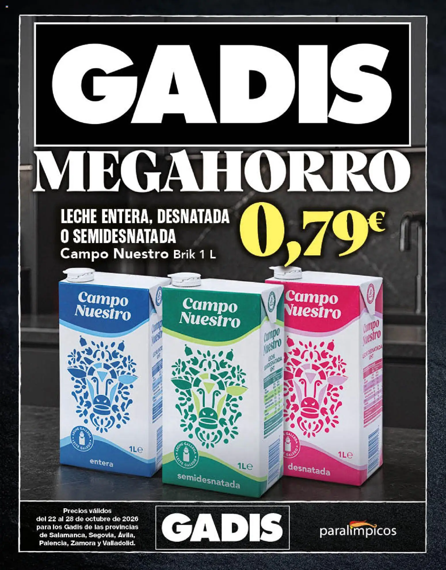 Gadis - folleto │ válido desde el 22/10/2026 | Página: 1 | Productos: Leche