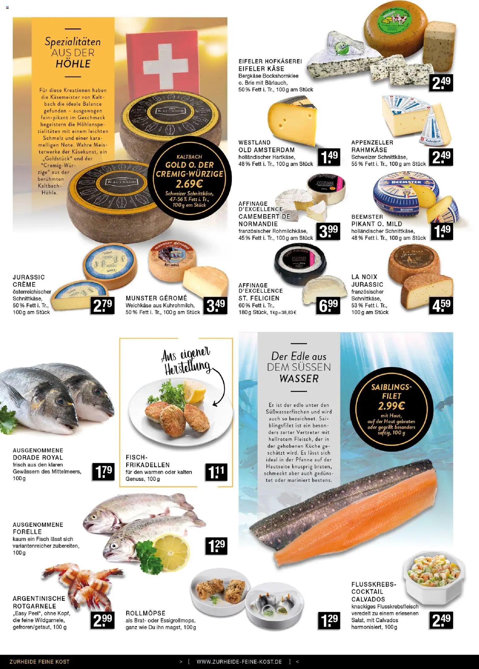 Edeka Zurheide Prospekt 	 – gültig ab 04.05.2026 | Seite: 4 | Produkte: Käse, Küche, Creme, Wasser