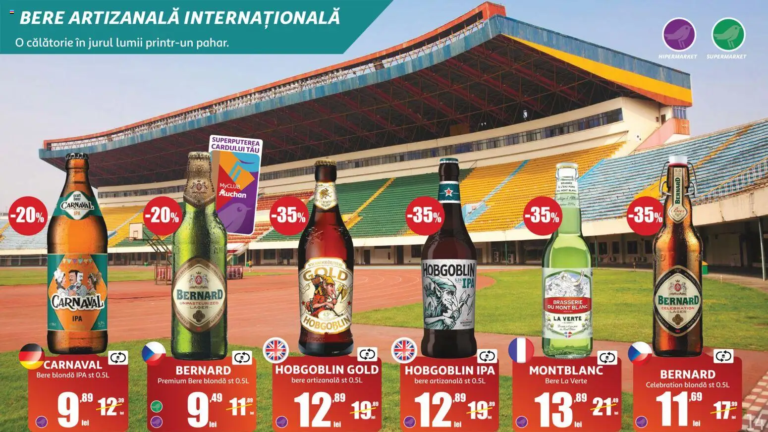 Noul catalog Auchan – valabil de la 10.06.2026 | Pagină: 14 | Produse: Bere