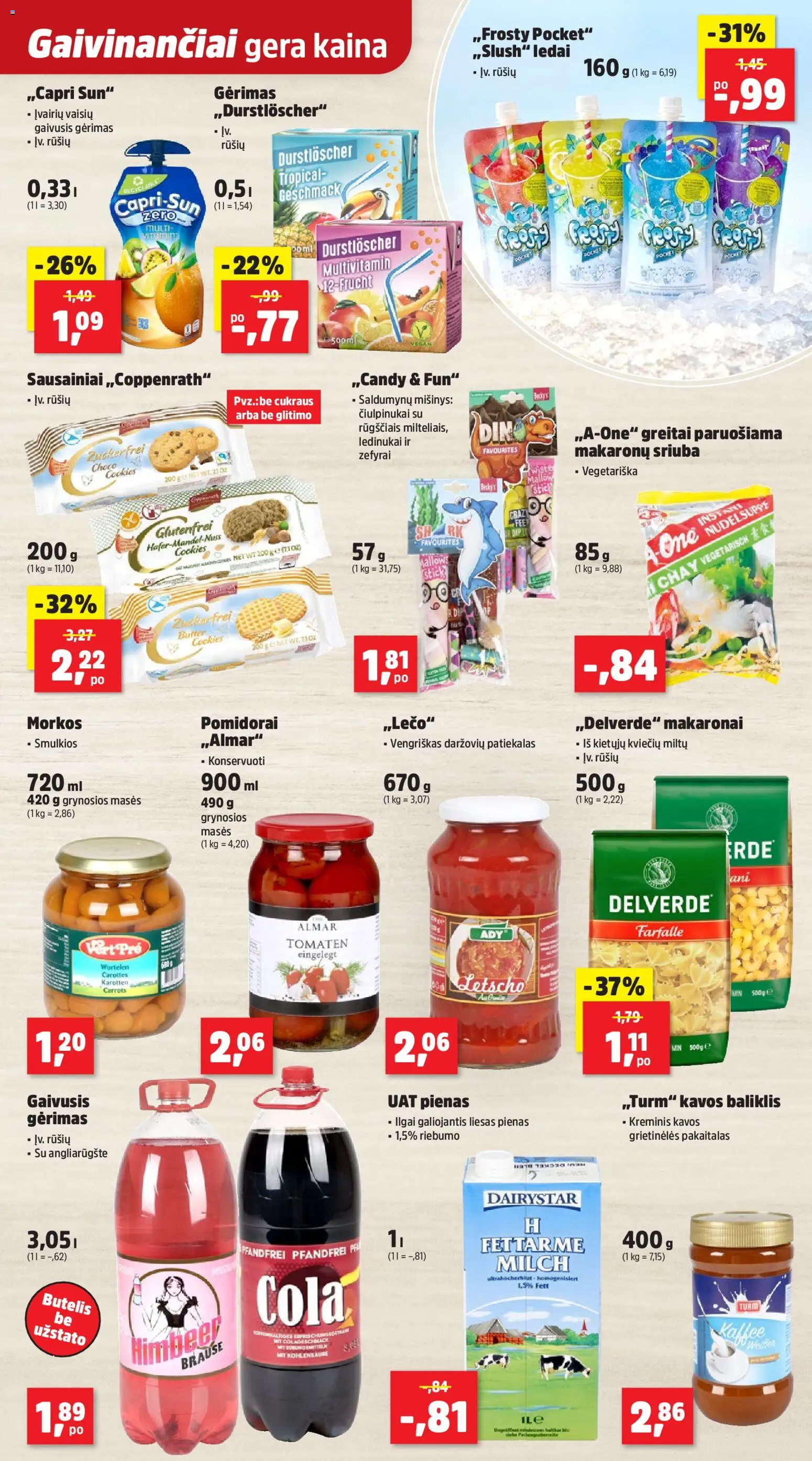 Thomas Philipps akcijos nuo 25.05.2026 | Puslapis: 11 | Prekių: Sausainiai, Gaivusis gėrimas, Ledai, Makaronai