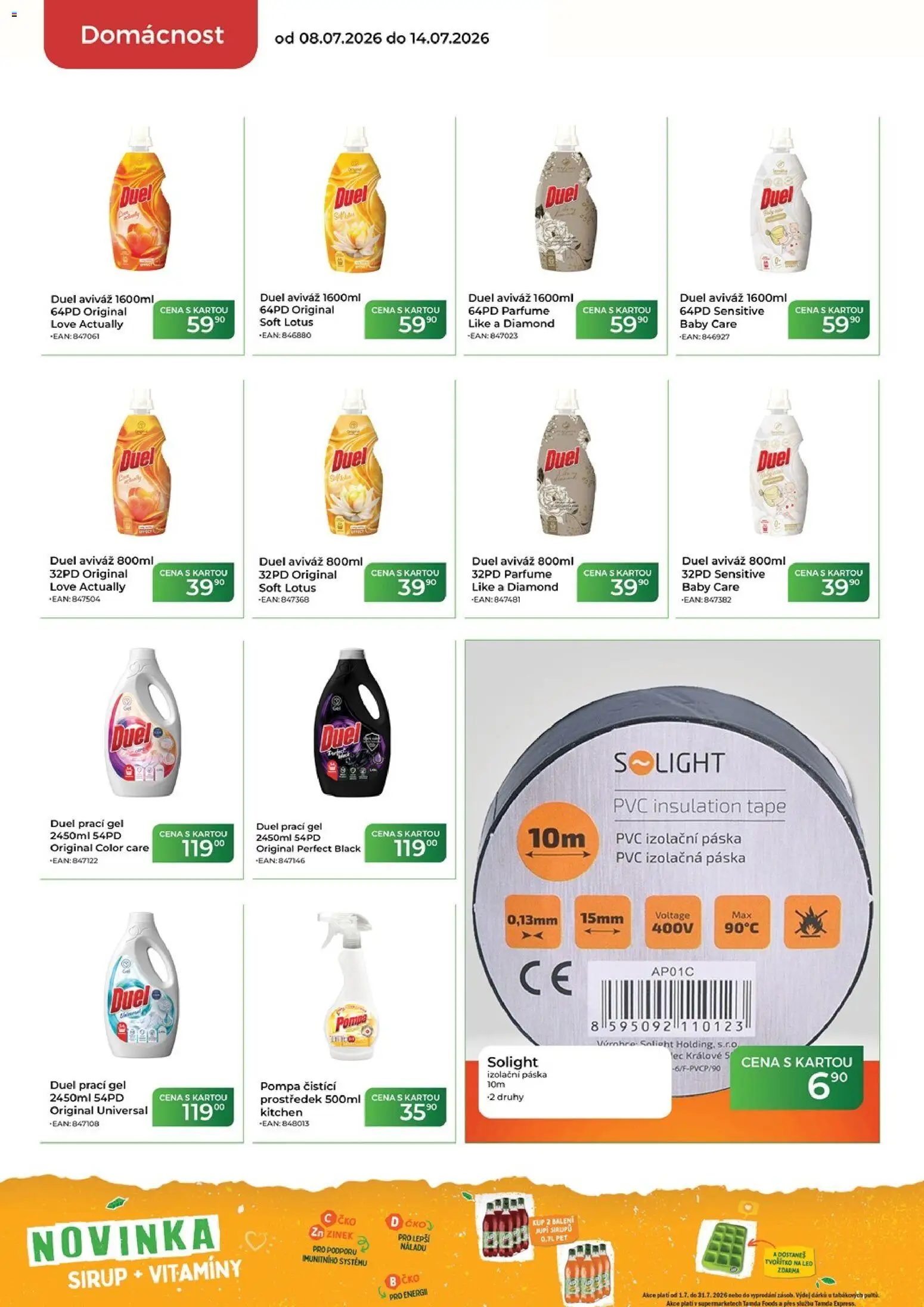 Tamda Foods leták od 08.07.2026 | Strana: 50 | Produkty: Aviváž, Sirup, Lotus, LED
