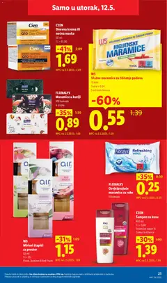 CIEN Šampon za kosu, 400 ml 1 L = 3.48 Intensive repair ili Colour brilliance - Pregled kataloga iz trgovine Lidl, vrijedi od 11.05.2026 | Stranica: 21