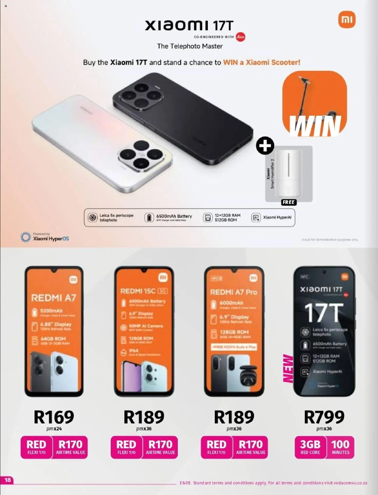 New Vodacom catalogue – valid from 09.06.2026 | Page: 18 | Products: Camera, Battery, Rice