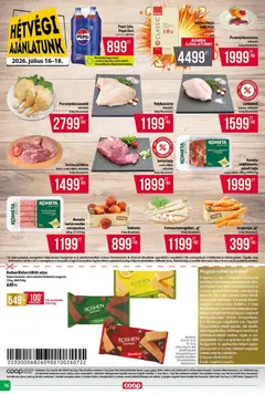 COOP - Szuper Plusz / Tisza - amely érvényes a következő dátumtól: 2026.07.16. | Oldal: 16 | Termékek: Sárgarépa, Tarja, Csirkemell, Citrom