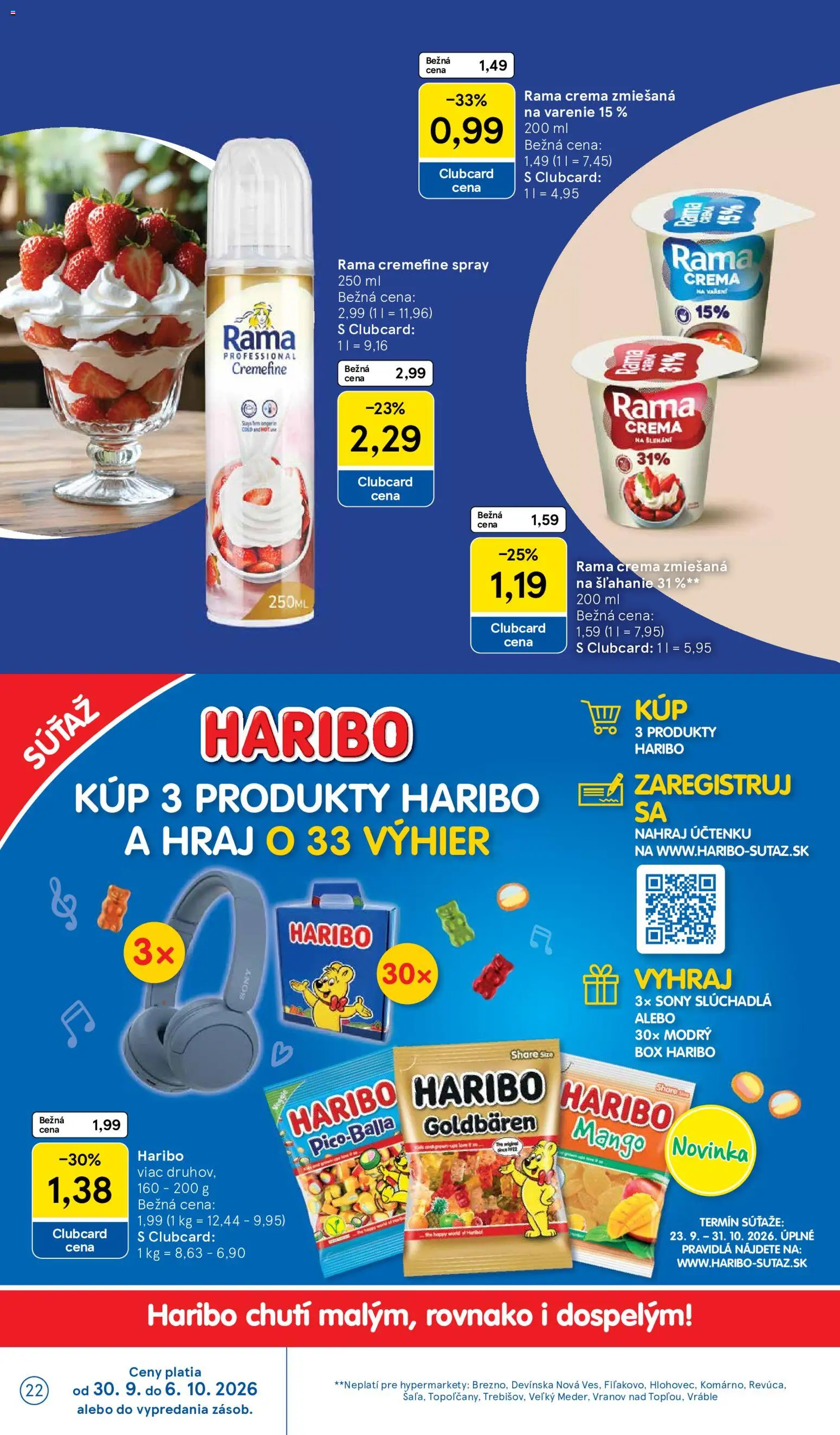 Nové Tesco akcie – leták je platný od 30.09.2026 | Strana: 22