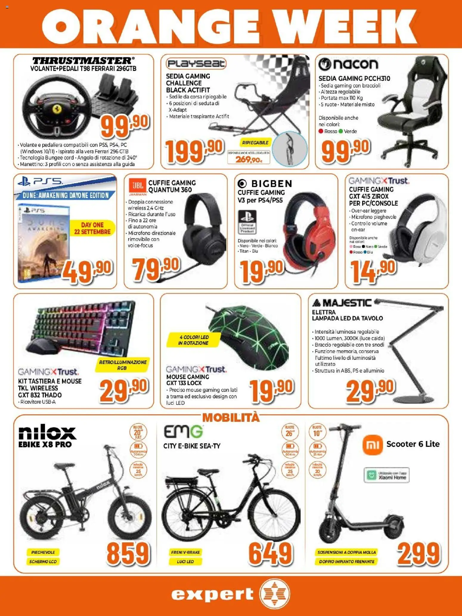 Volantino Expert del 17/09/2026 | Pagina: 6 | Prodotti: Schermo, PC, Mouse, Tavolo