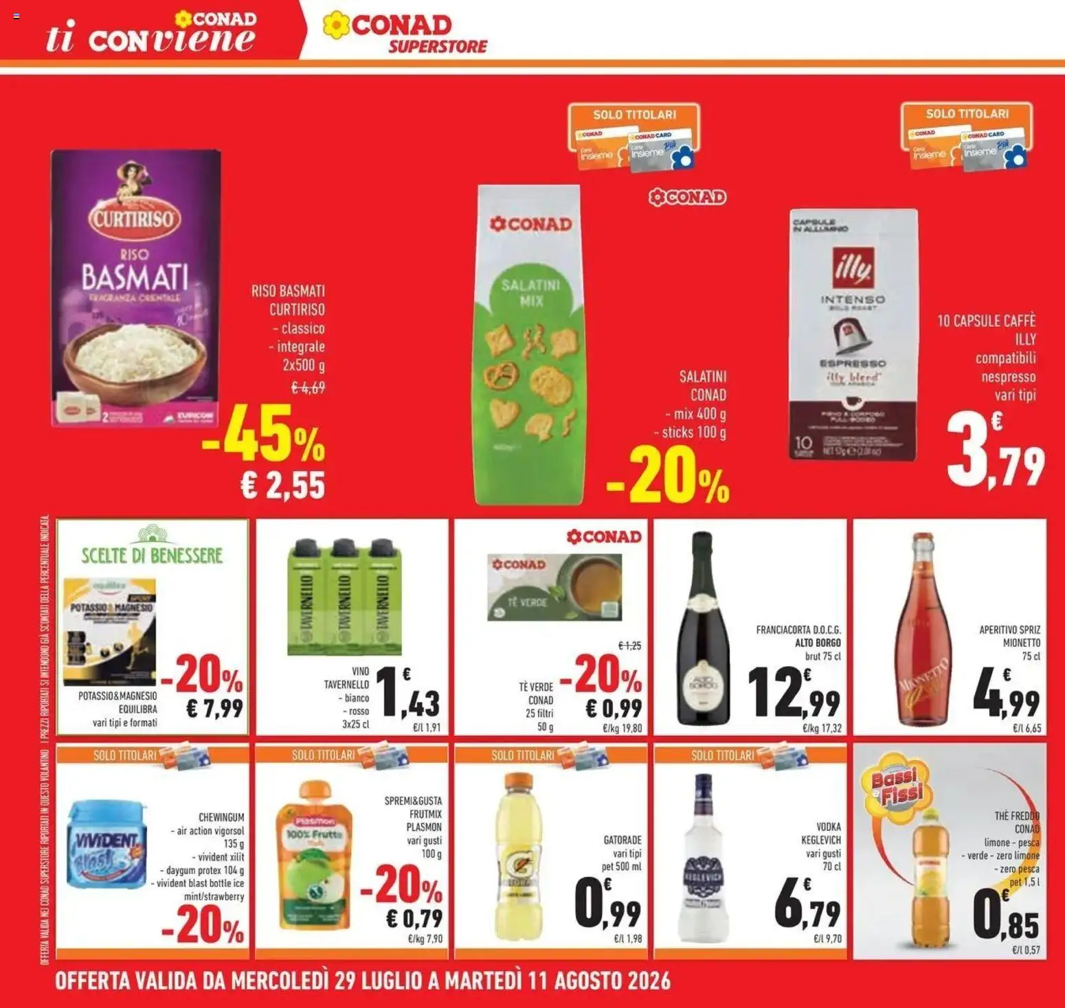 Volantino Conad del 29/07/2026 | Pagina: 32 | Prodotti: Tè, Limone, Pesca, The