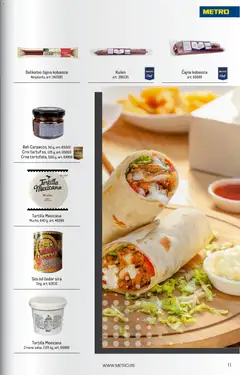 Metro katalog Horeca - pregled Metro kataloga - važi od 01.10.2026 | Strana: 11 | Proizvode: Carpaccio, Kulen, Sos, Kobasica