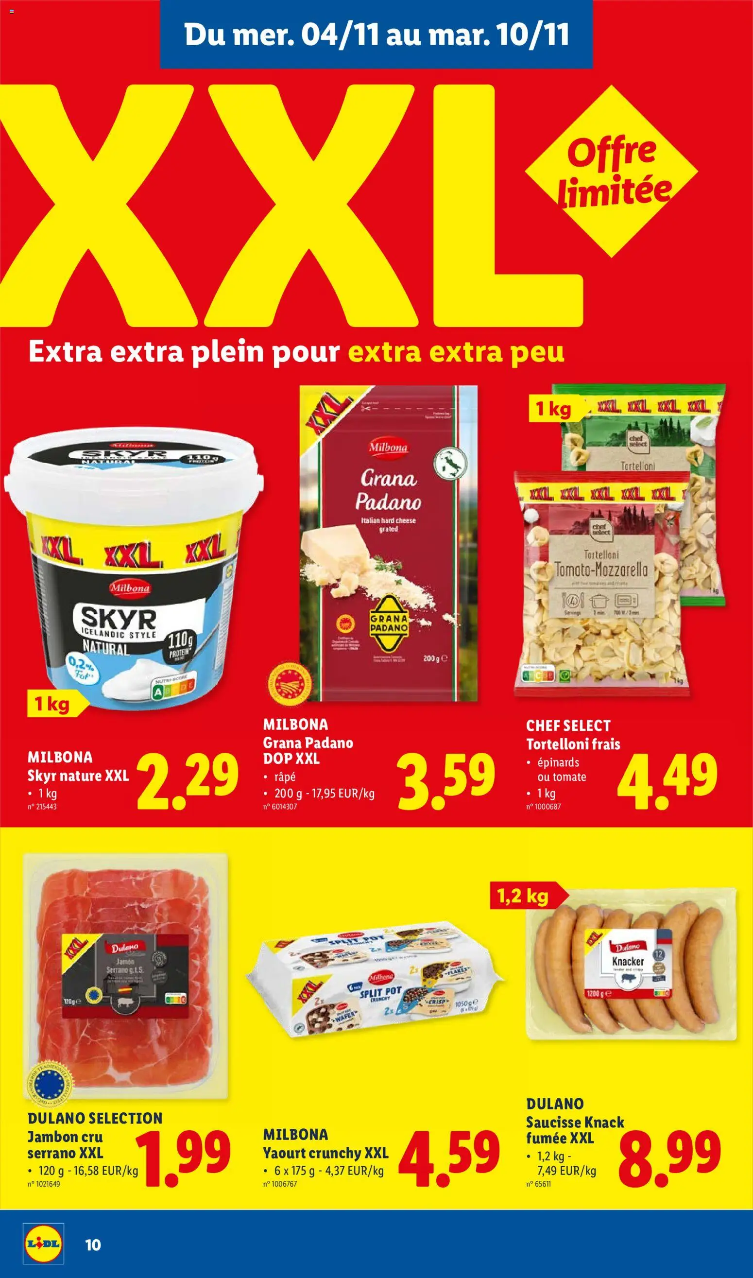 {H1} | Pagina: 10 | Producten: Ham, Grana Padano, Skyr, Pot