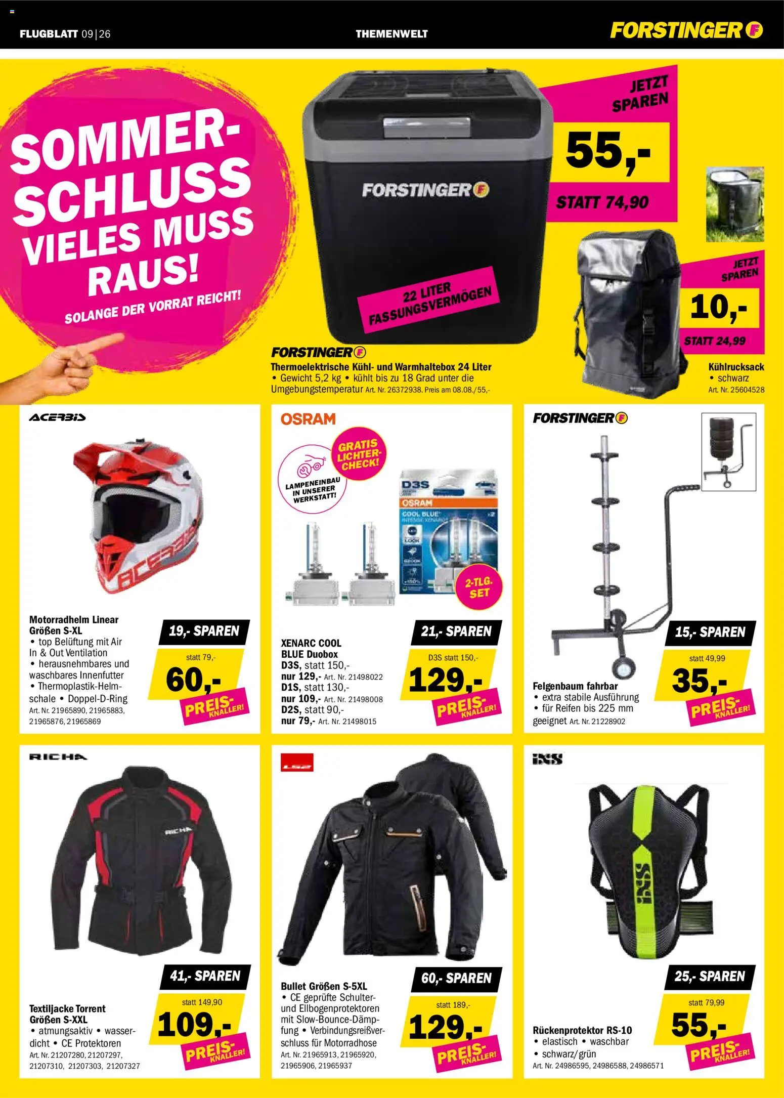Forstinger Flugblatt gültig ab 19.08.2026 | Seite: 9 | Produkte: Wasser, Gewicht