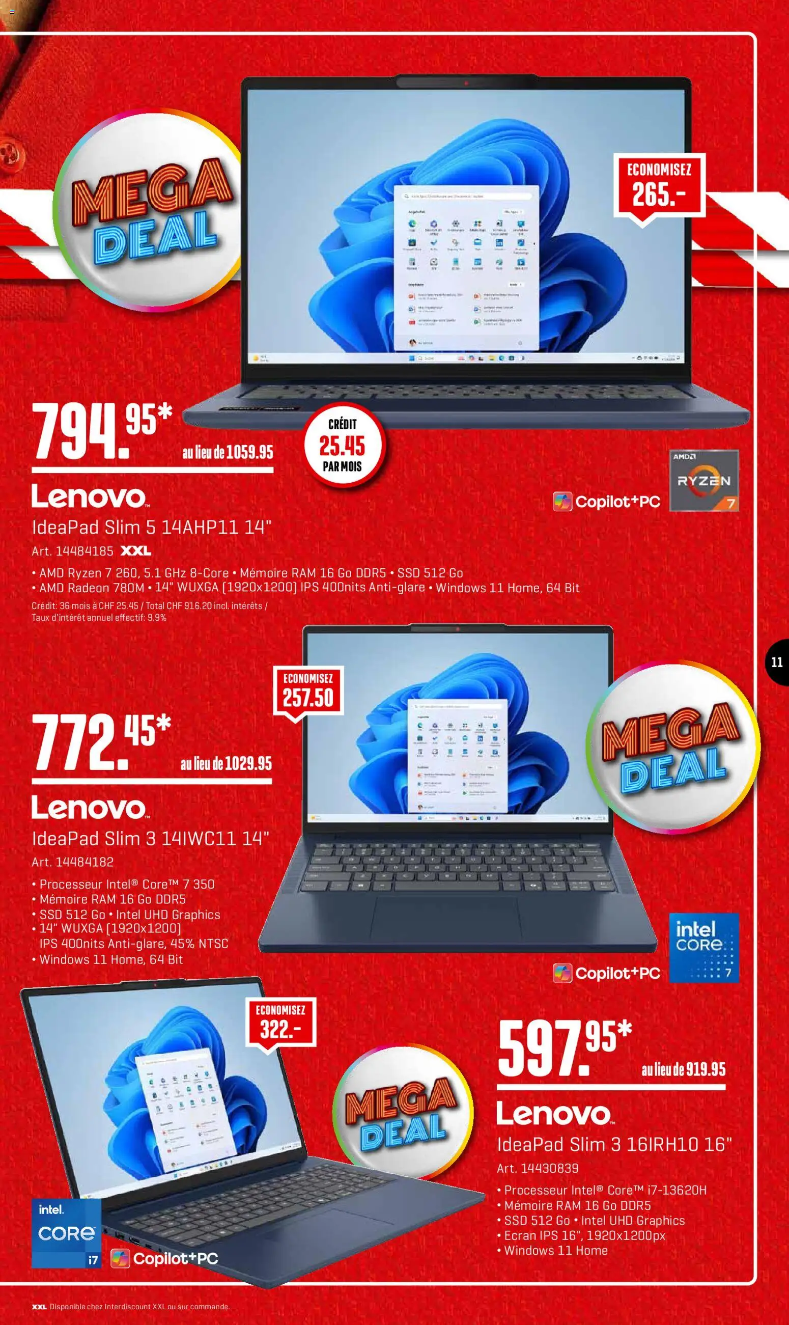 Interdiscount aktionen FR – gültig ab 19.10.2026 | Seite: 11 | Produkte: Lenovo