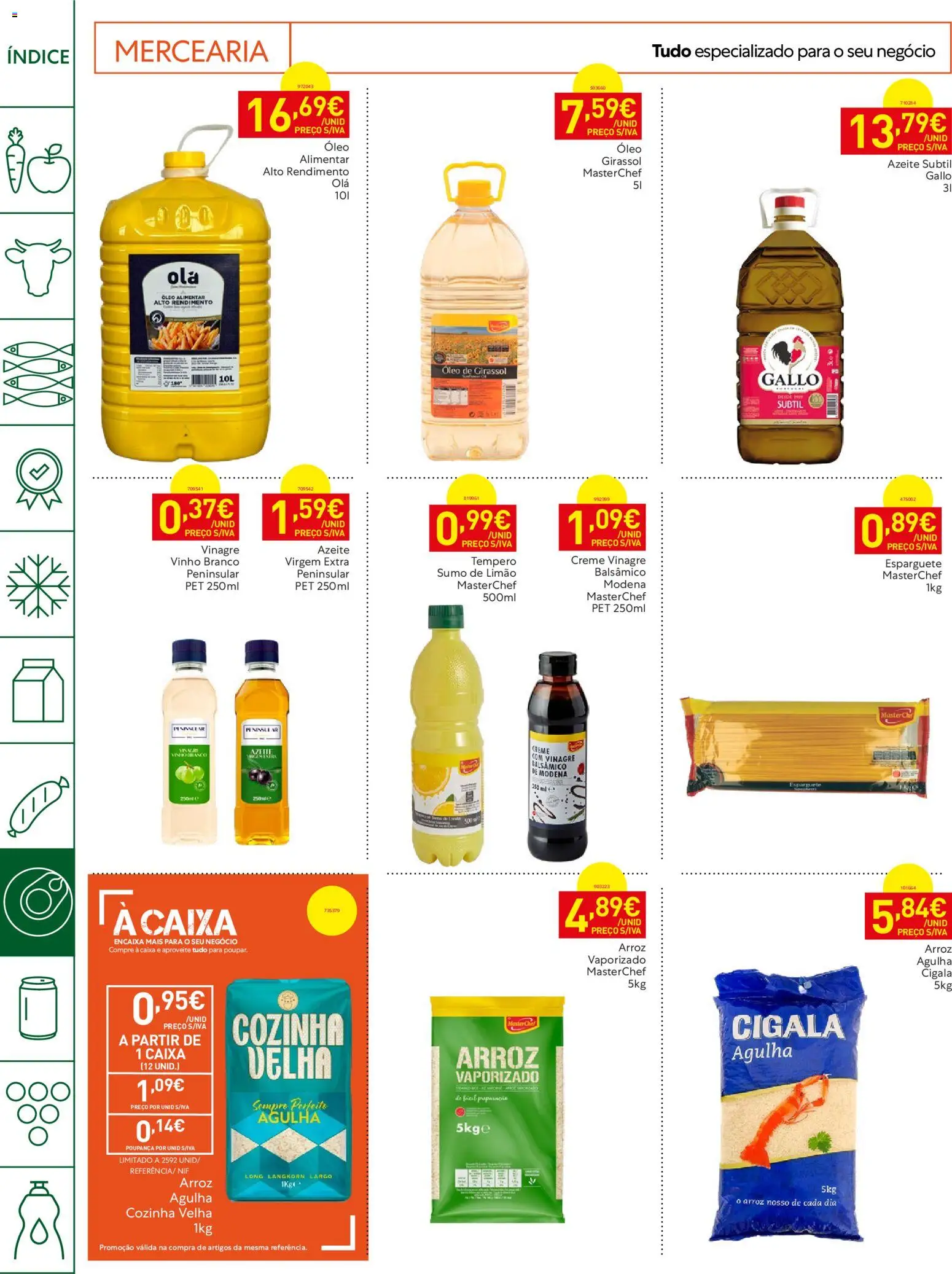 Recheio Horeca │ válido de 04/08/2026 | Página: 18 | Produtos: Azeite, Caixa, Arroz, Creme