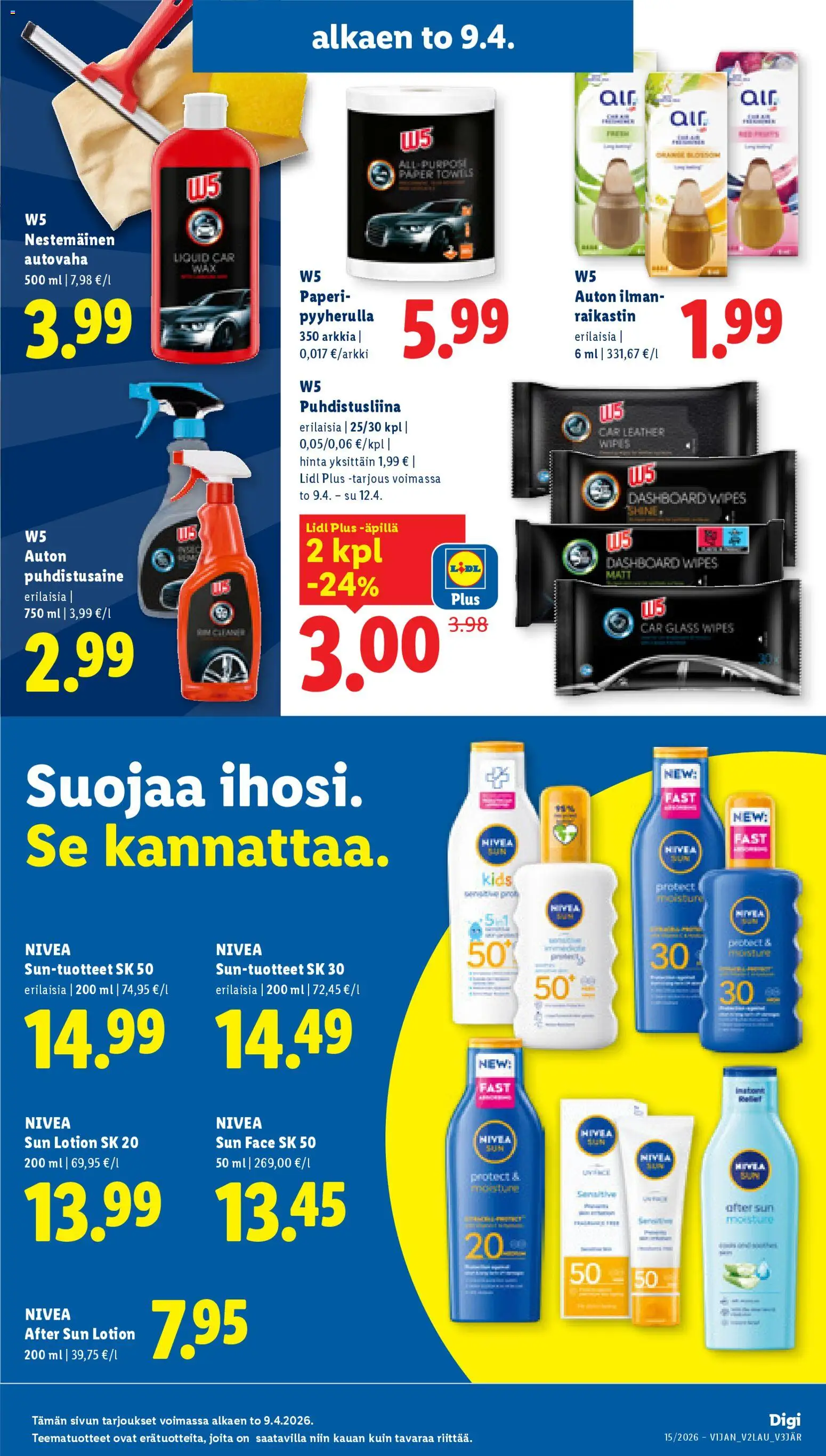 Lidl tarjoukset - Helsinki – voimassa 09.04.2026 alkaen | Sivu: 15 | Tuotteet: Paperi, Puhdistusaine