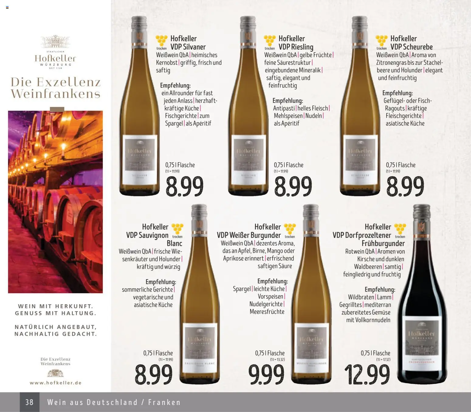 Edeka Struve Wein– und Spirituosen – gültig ab 14.11.2025 | Seite: 38 | Produkte: Rotwein, Küche, Gemüse, Nudeln