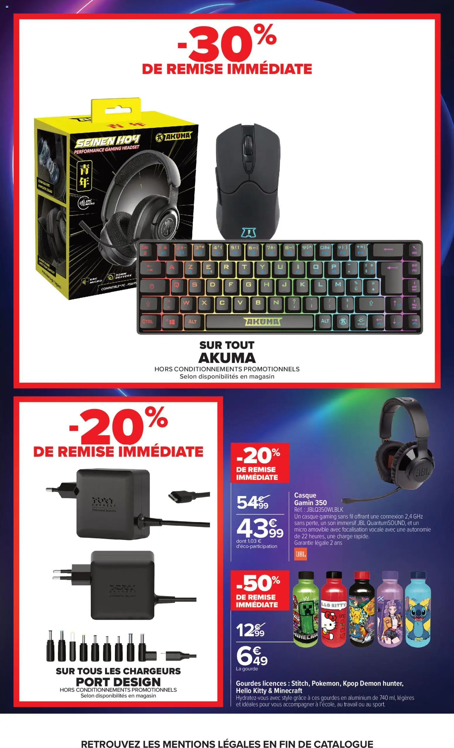 {H1} | Page: 23 | Produits: PC, Gourde, JBL, Casque