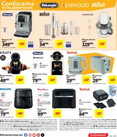 Conforama - Prévisualisation de Conforama catalogue valide à partir de 29/09/2026 | Page: 45 | Produits: Capsules, Krups, Moulinex, Crème