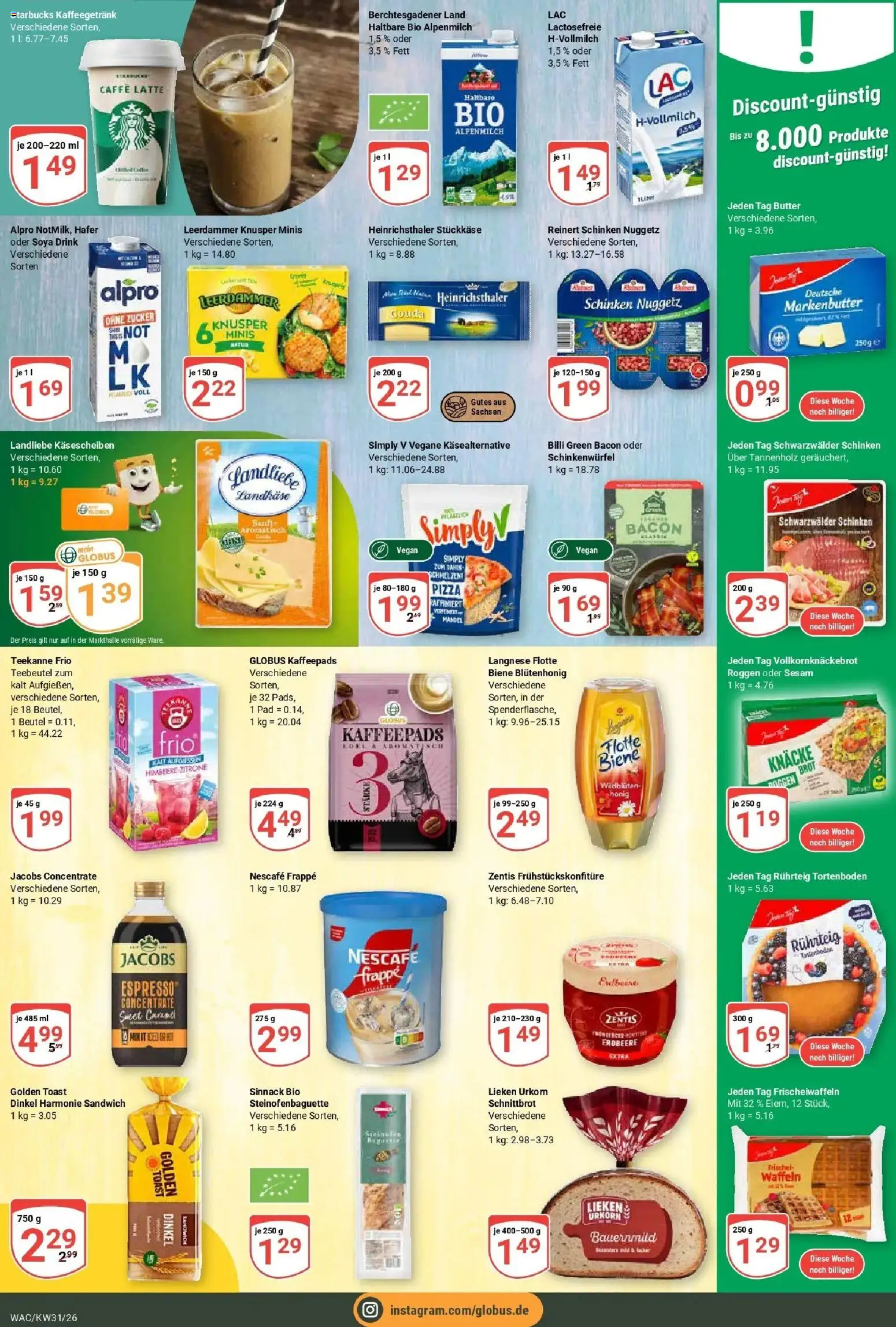 Globus Prospekt Markkleeberg – gültig ab 27.07.2026 | Seite: 10 | Produkte: Langnese, Toast, Zucker, Schinken