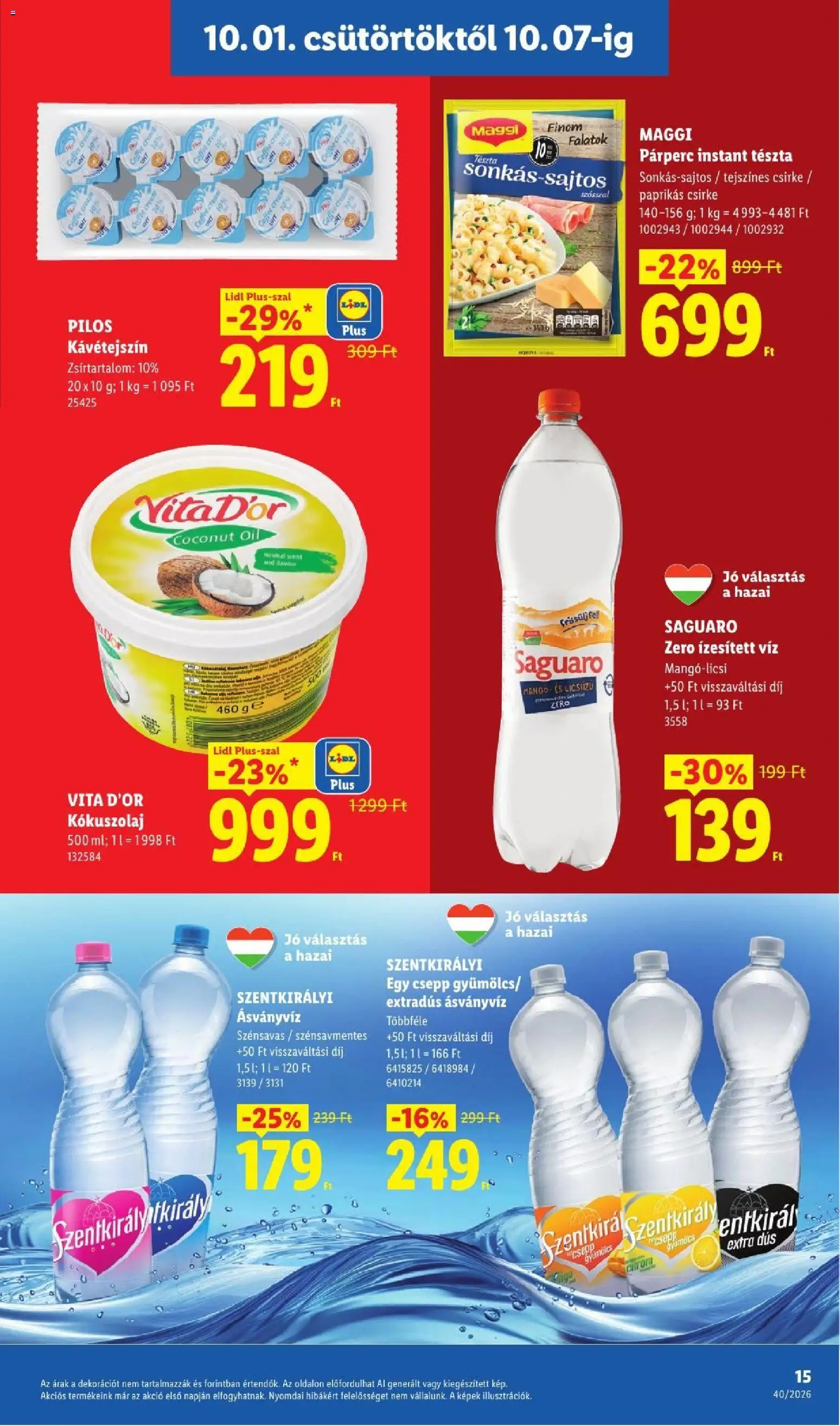 Lidl akciós ujság - amely érvényes a következő dátumtól: 2026.10.01. | Oldal: 15