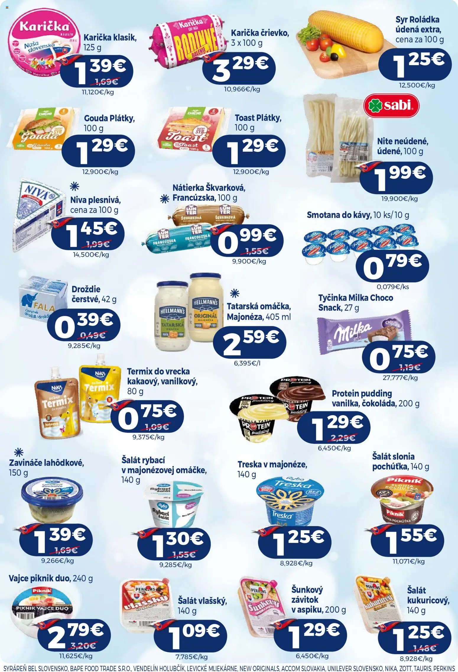 Nové Milk Agro akcie – leták je platný od 02.09.2026 | Strana: 6 | Produkty: Syr, Protein, Termix, Šalát