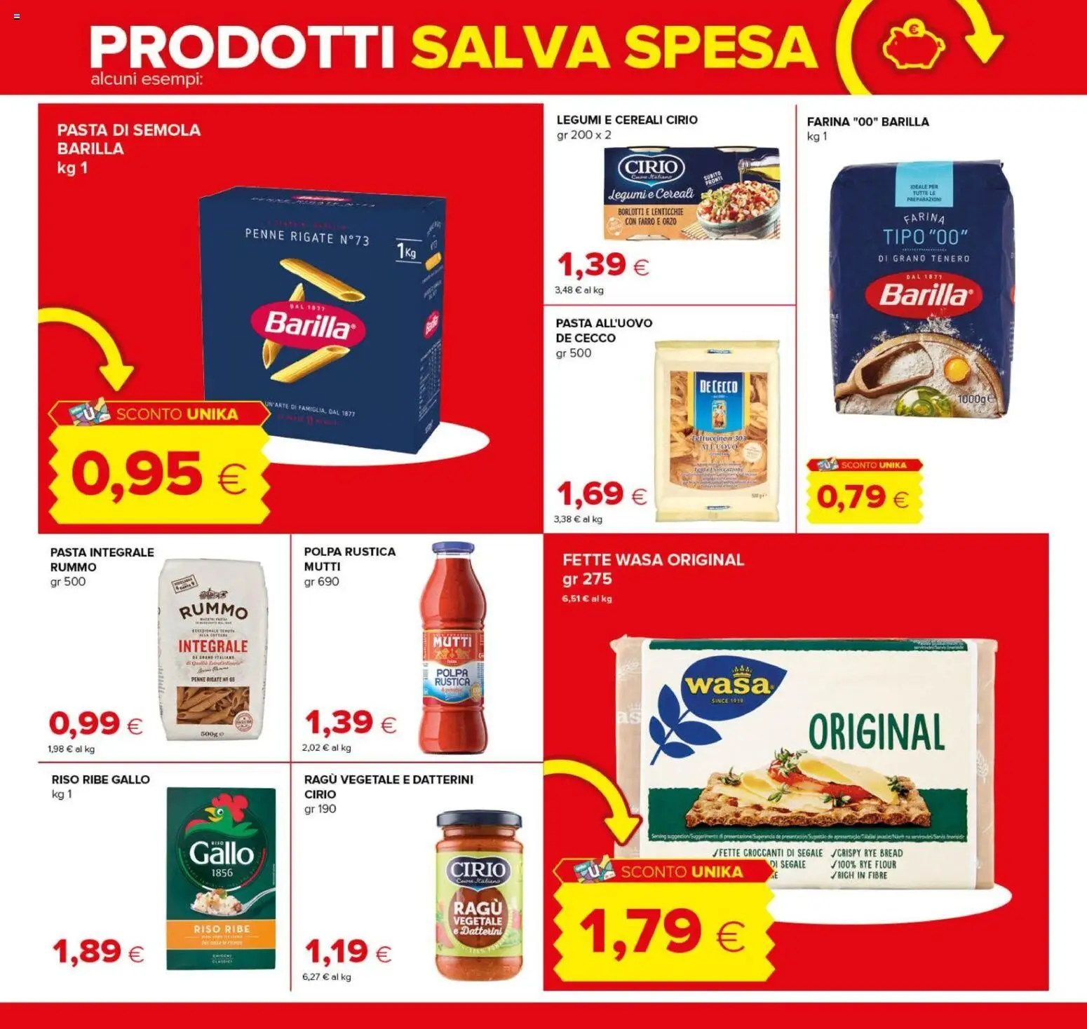 Volantino Oasi del 08/10/2026 | Pagina: 11 | Prodotti: Rummo, Ragú, Mutti, Semola