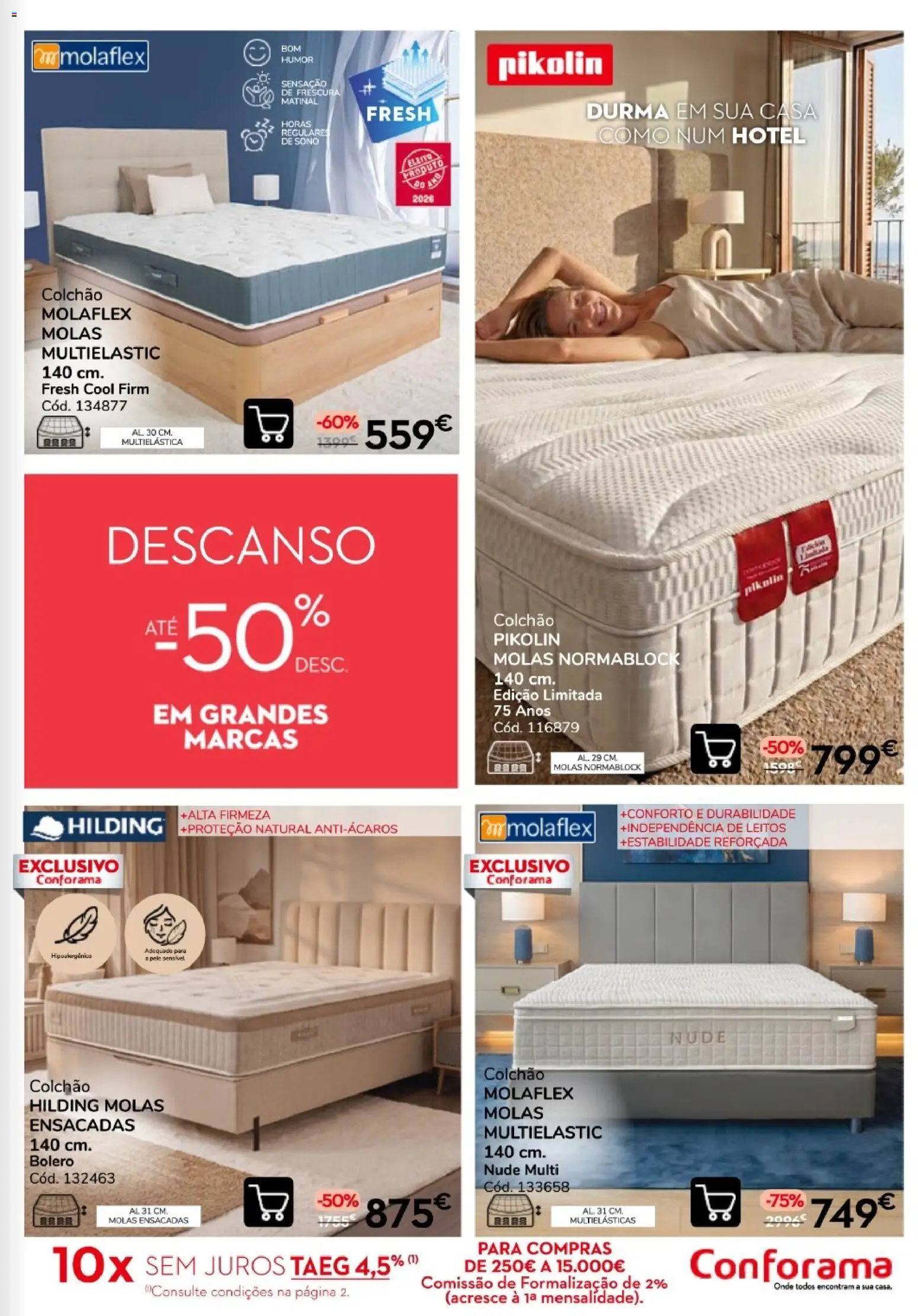 Conforama - Quinzena top │ válido de 10/09/2026 | Página: 11 | Produtos: Colchão