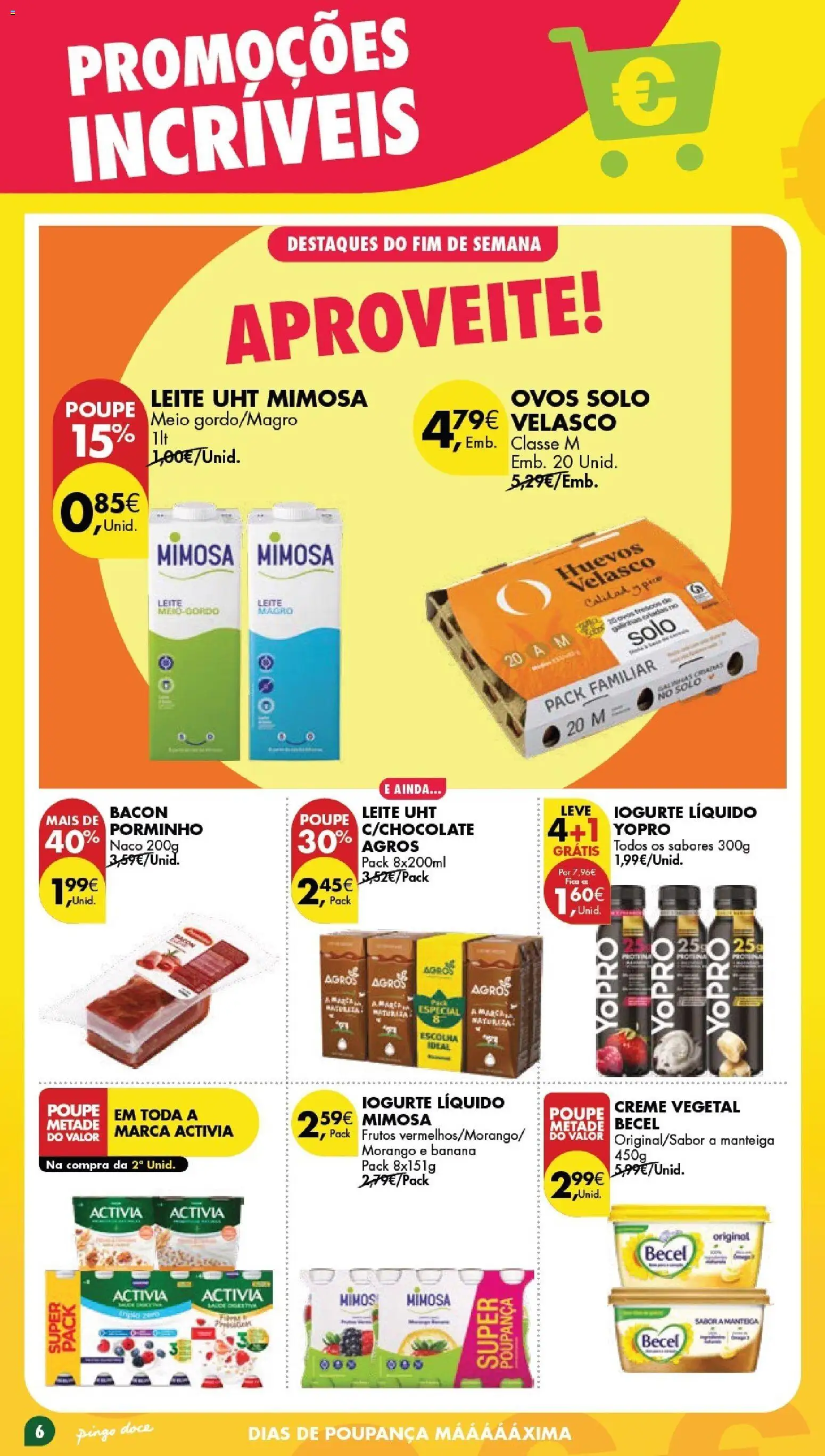 Pingo Doce Poupe este Fim de Semana │ válido de 01.05.2026 | Página: 6 | Produtos: Banana, Leite, Manteiga, Chocolate