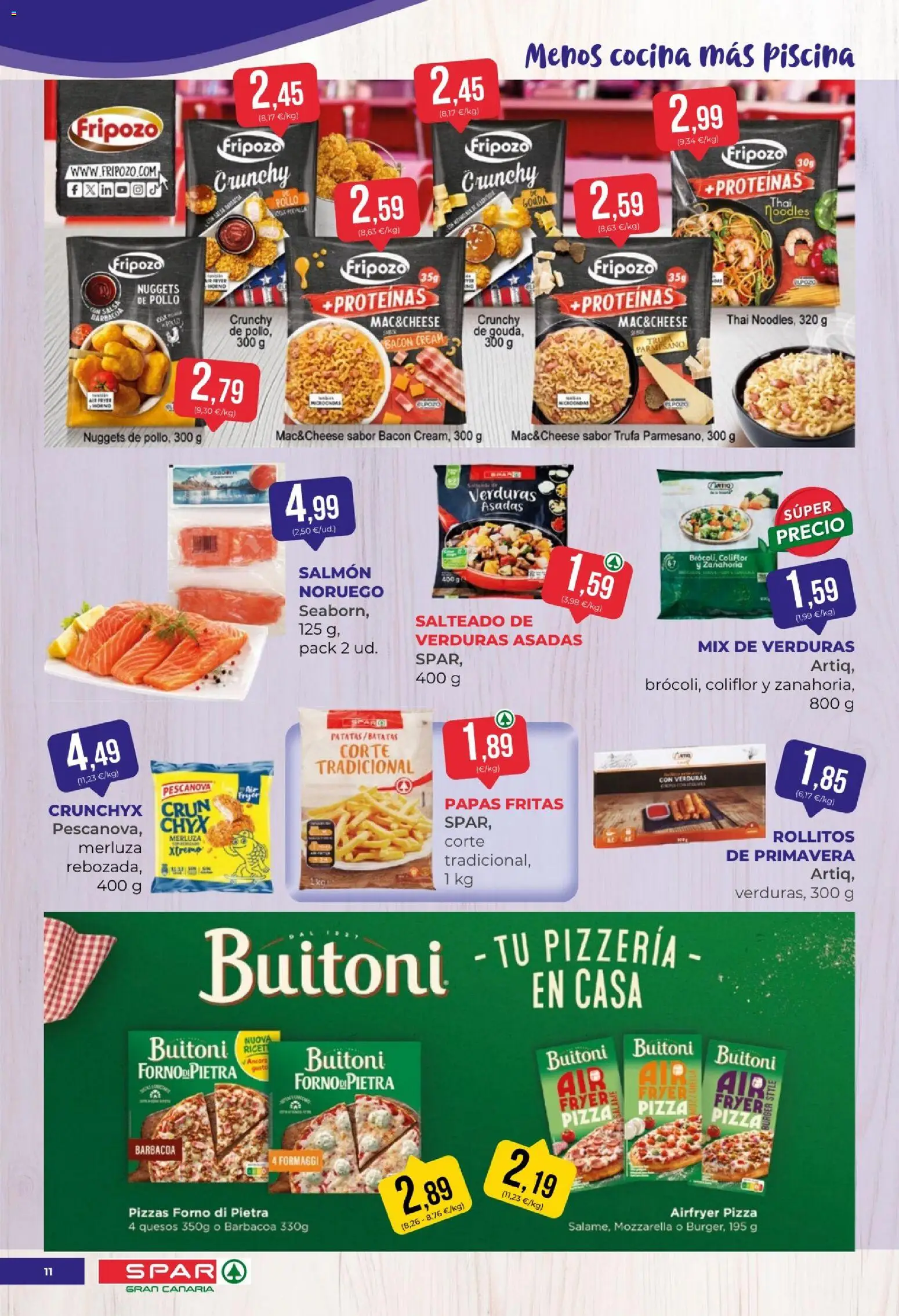 Spar folleto │ válido desde el 24/07/2026 | Página: 11 | Productos: Pizza, Zanahoria, Barbacoa, Nuggets