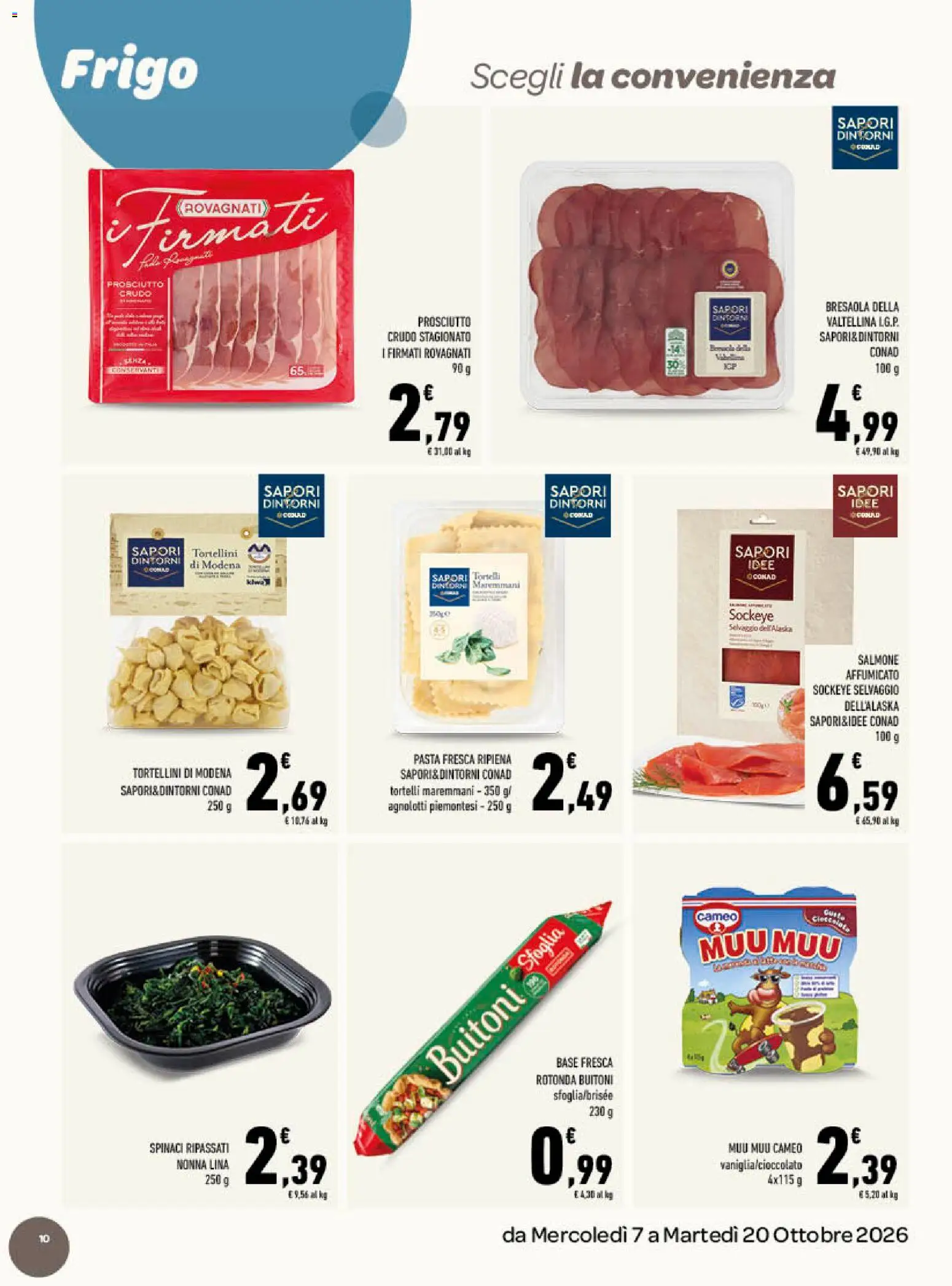 Volantino Conad del 07/10/2026 | Pagina: 10