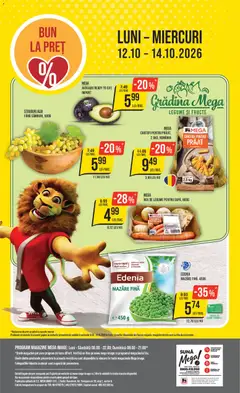 Ofertele Mega Image valabile de la 08.10.2026 | Pagină: 28 | Produse: Aplică, Avocado, Cartofi, Legume