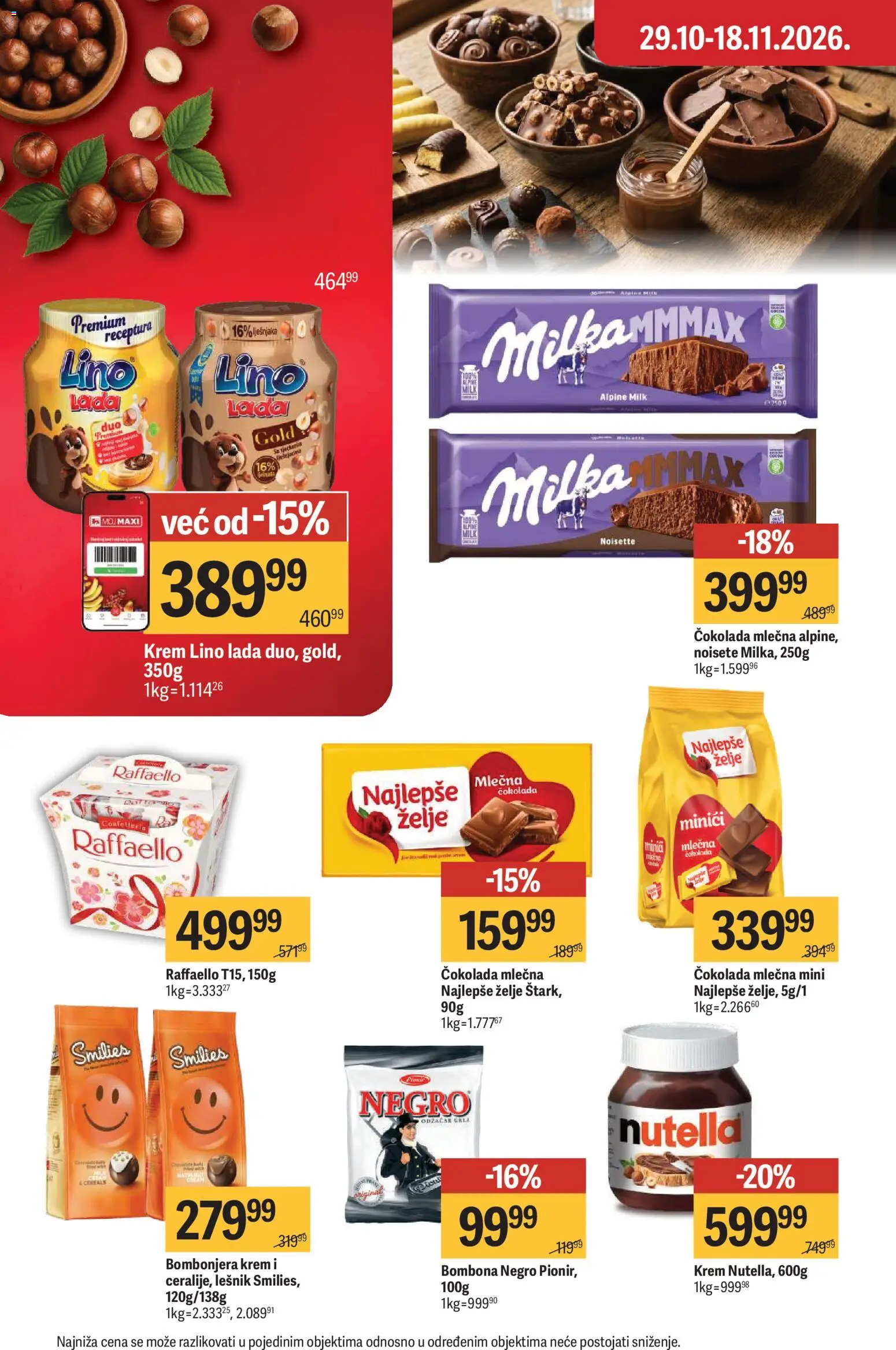 Maxi katalog - važi od 29.10.2026 | Strana: 30 | Proizvode: Milka, Bombonjera, Lešnik, Nutella