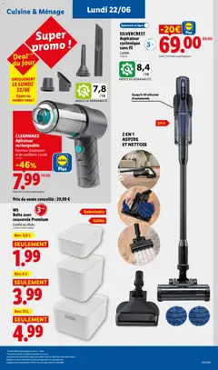 LIDL - Prévisualisation de SILVERCREST Aspirateur cyclonique sans fil, Aspirateur cyclonique sans fil avec jusqu'à 45 minutes d'autonomie. valide à partir de 18.06.2026 | Page: 45