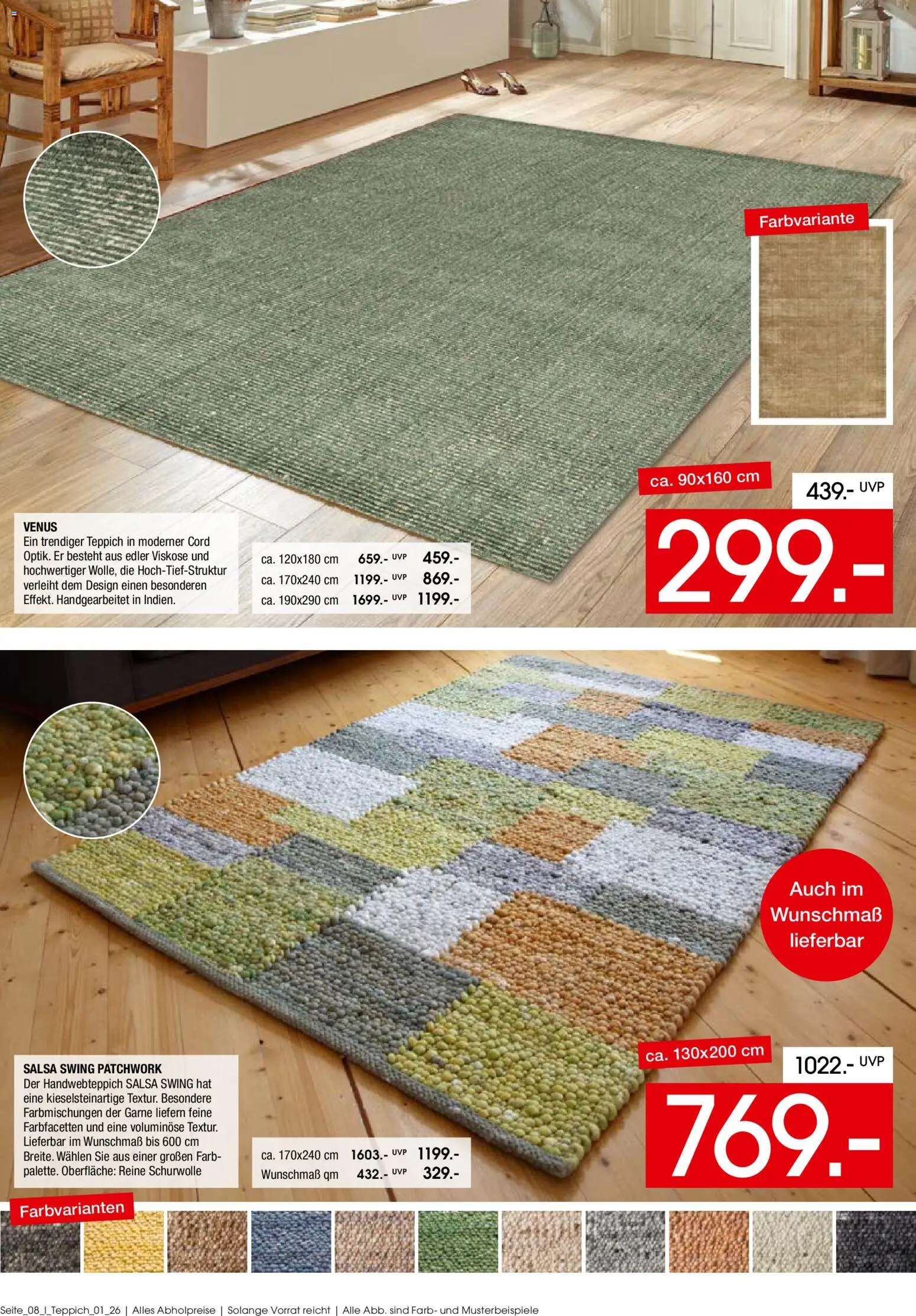 Zurbrüggen Teppich Spezial – gültig ab 15.06.2026 | Seite: 8 | Produkte: Teppich