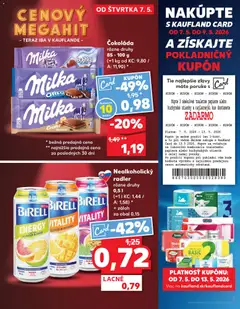 Kaufland leták platný od 07.05.2026 | Strana: 3 | Produkty: Birell, Radler, Milka, Mango