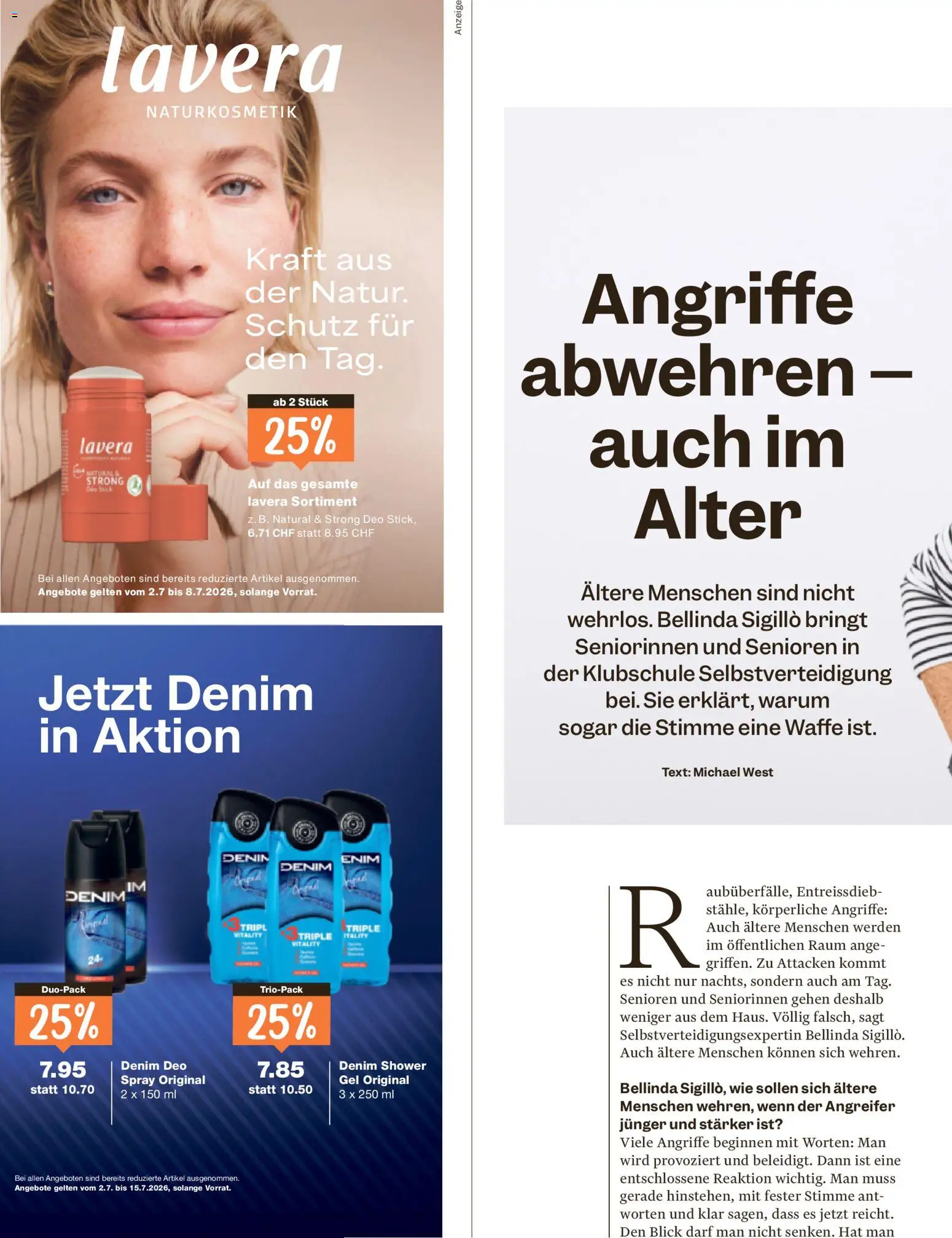 Migros aktionen Magazin – gültig ab 01.07.2026 | Seite: 48 | Produkte: Deodorant, Shower Gel, Deo Stick