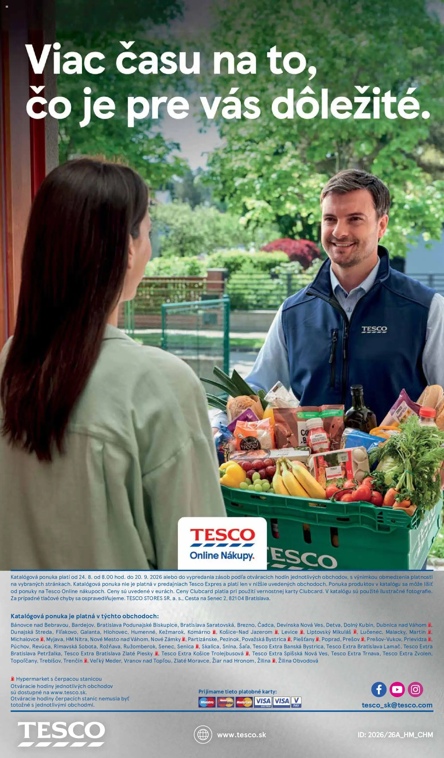 Nové Tesco akcie – leták je platný od 24.08.2026 | Strana: 17 | Produkty: Hodiny