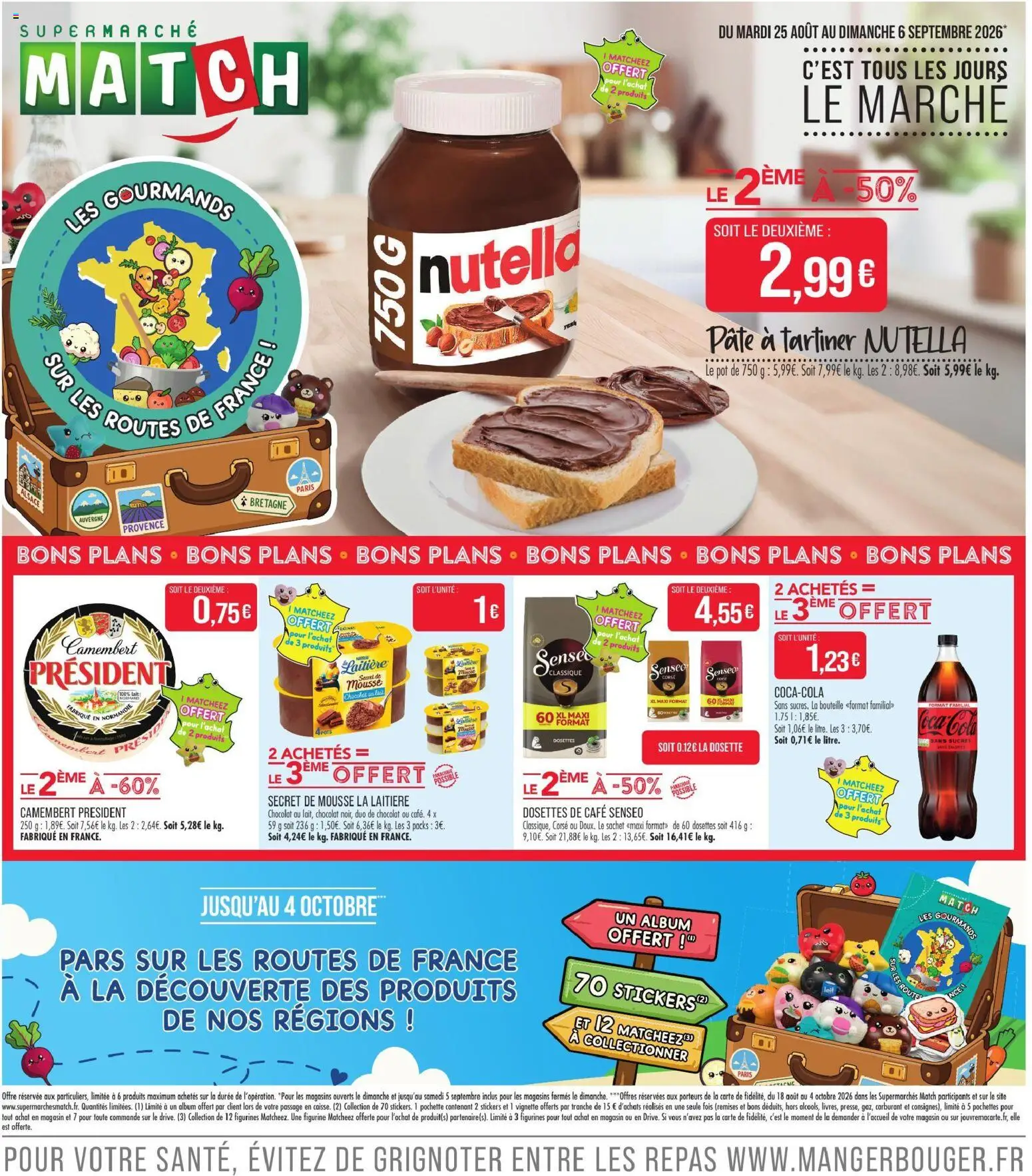 {H1} | Page: 1 | Produits: Pâte à tartiner, Lait, Figurines, Camembert